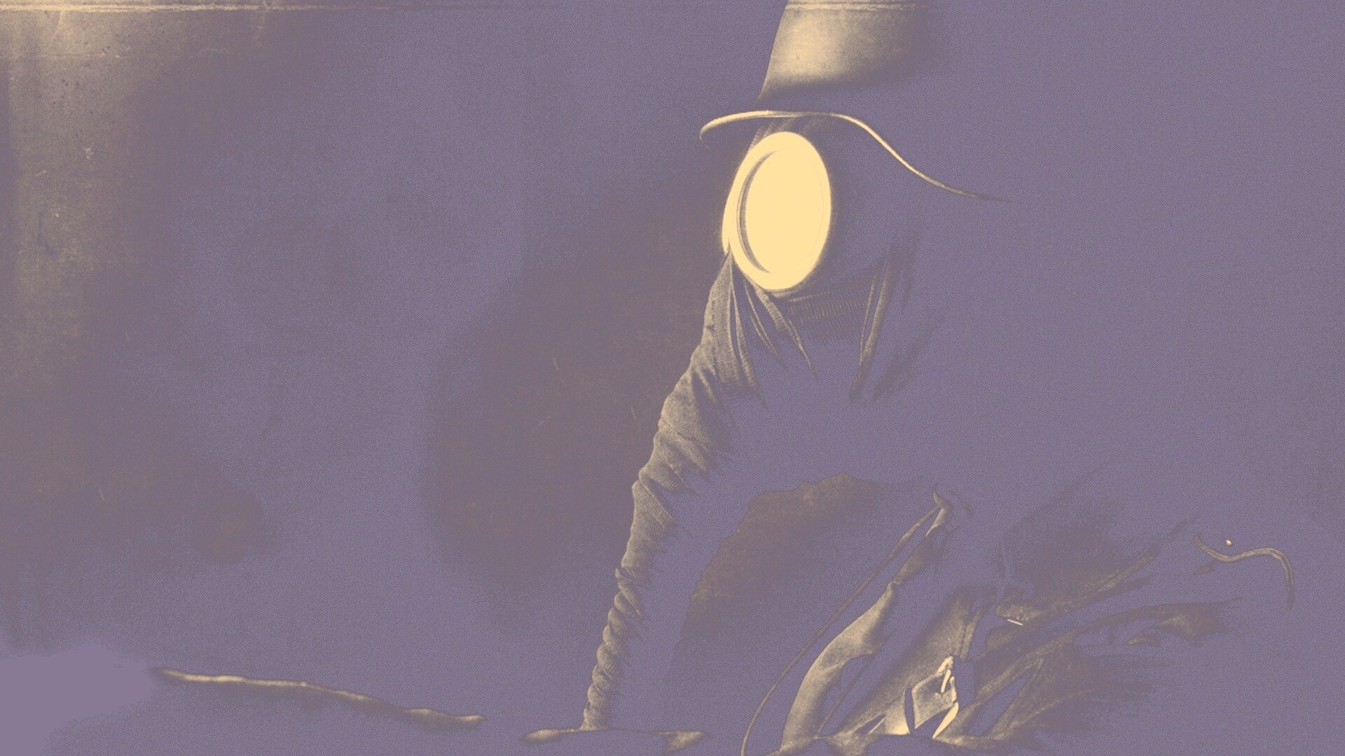 В противогазе обои