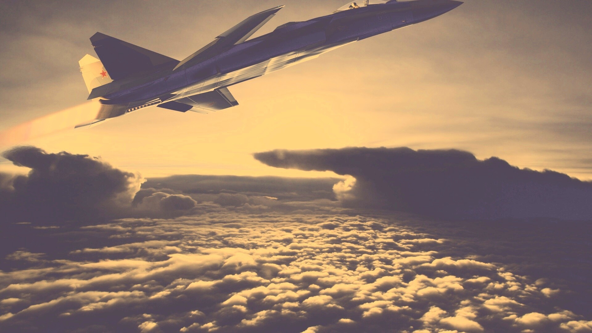 Истребители в небе обои