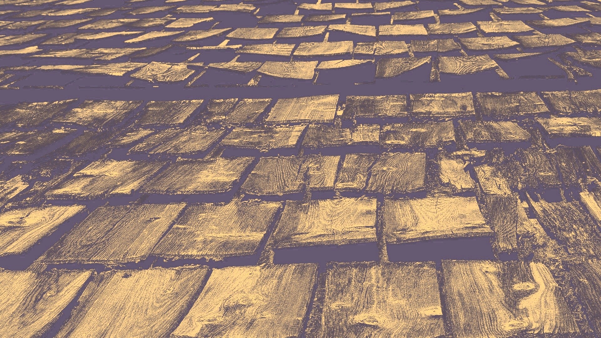 Деревянная крыша обои