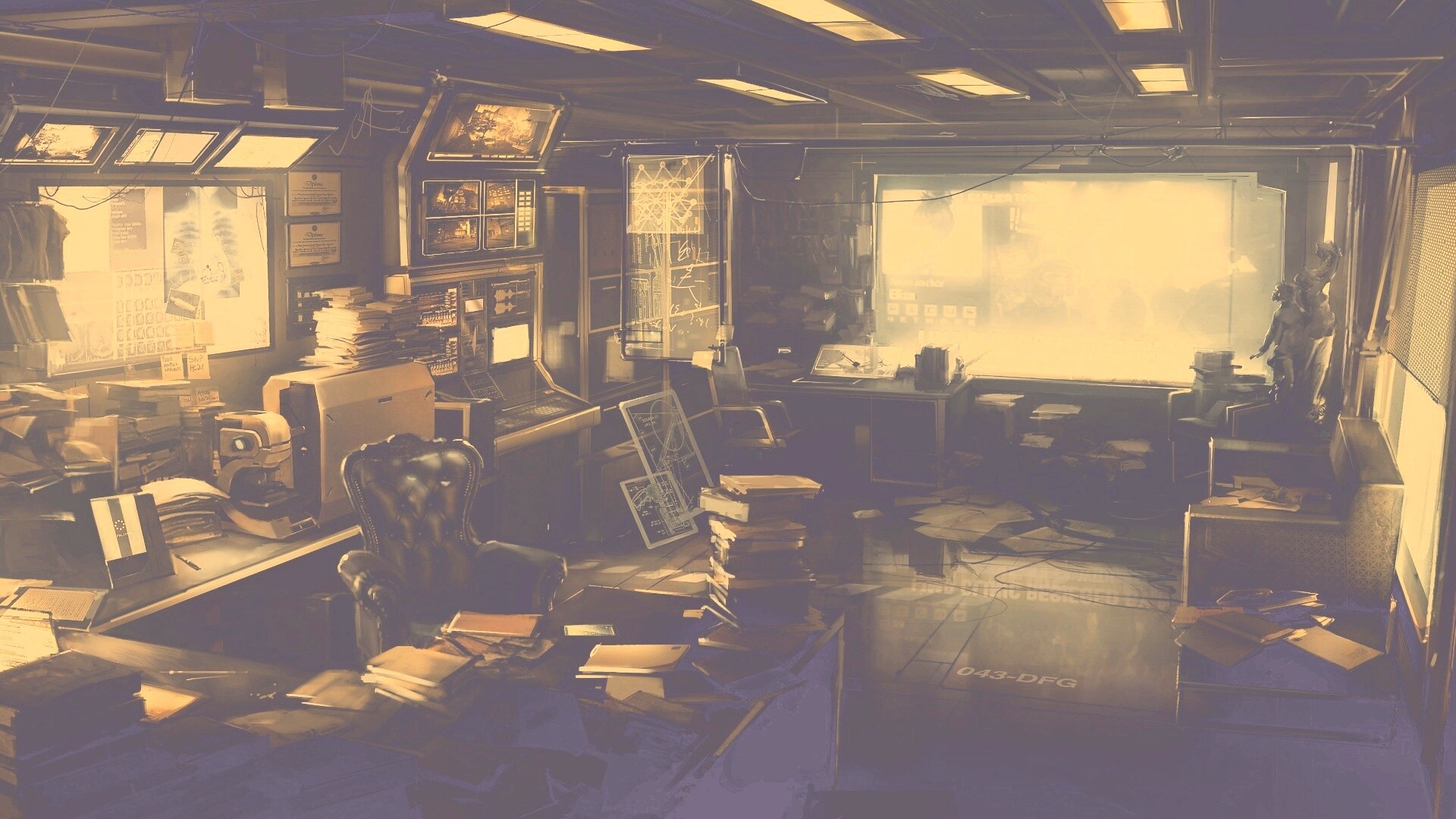 Кабинет обои