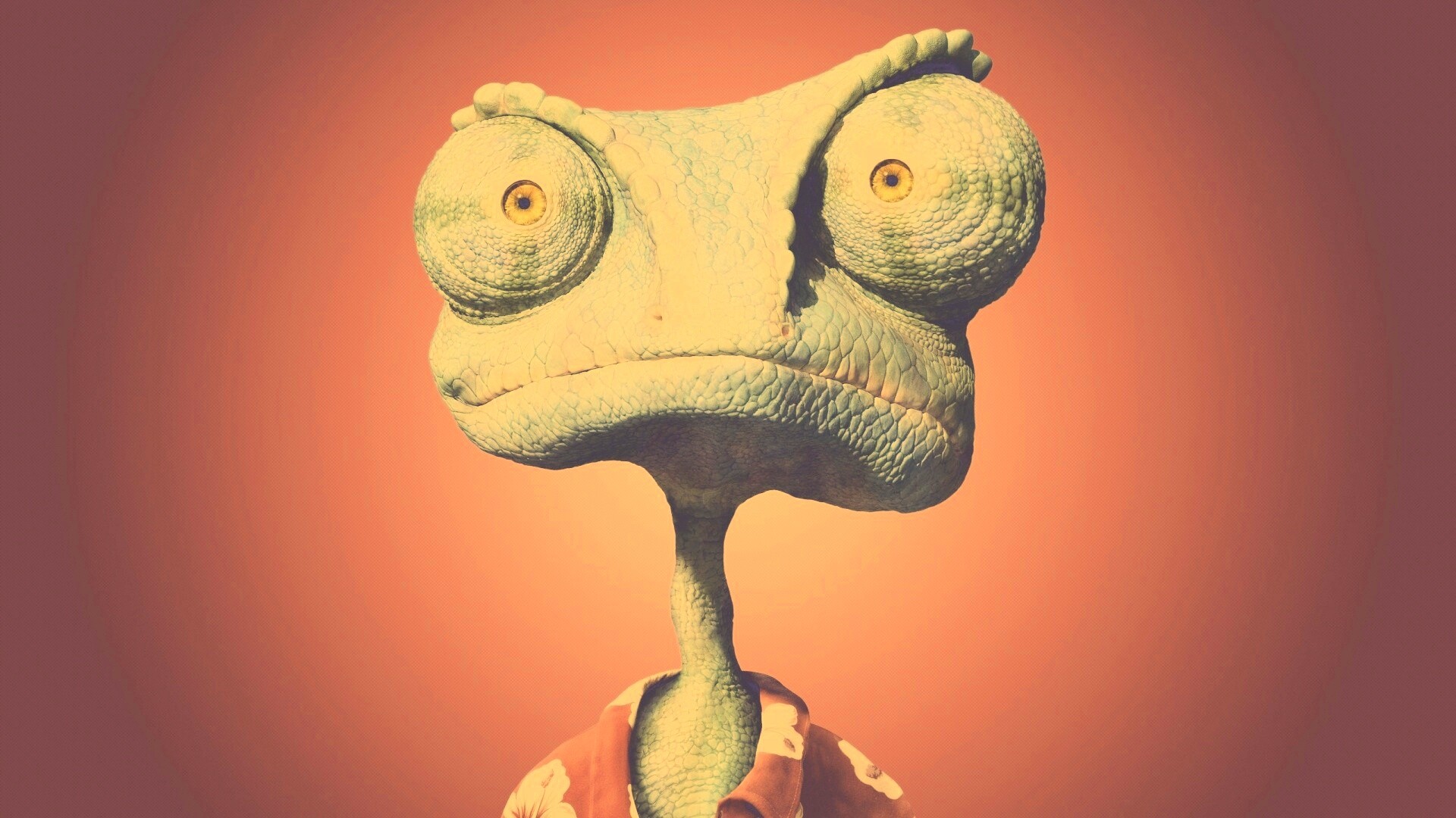 Ранго на красном фоне обои