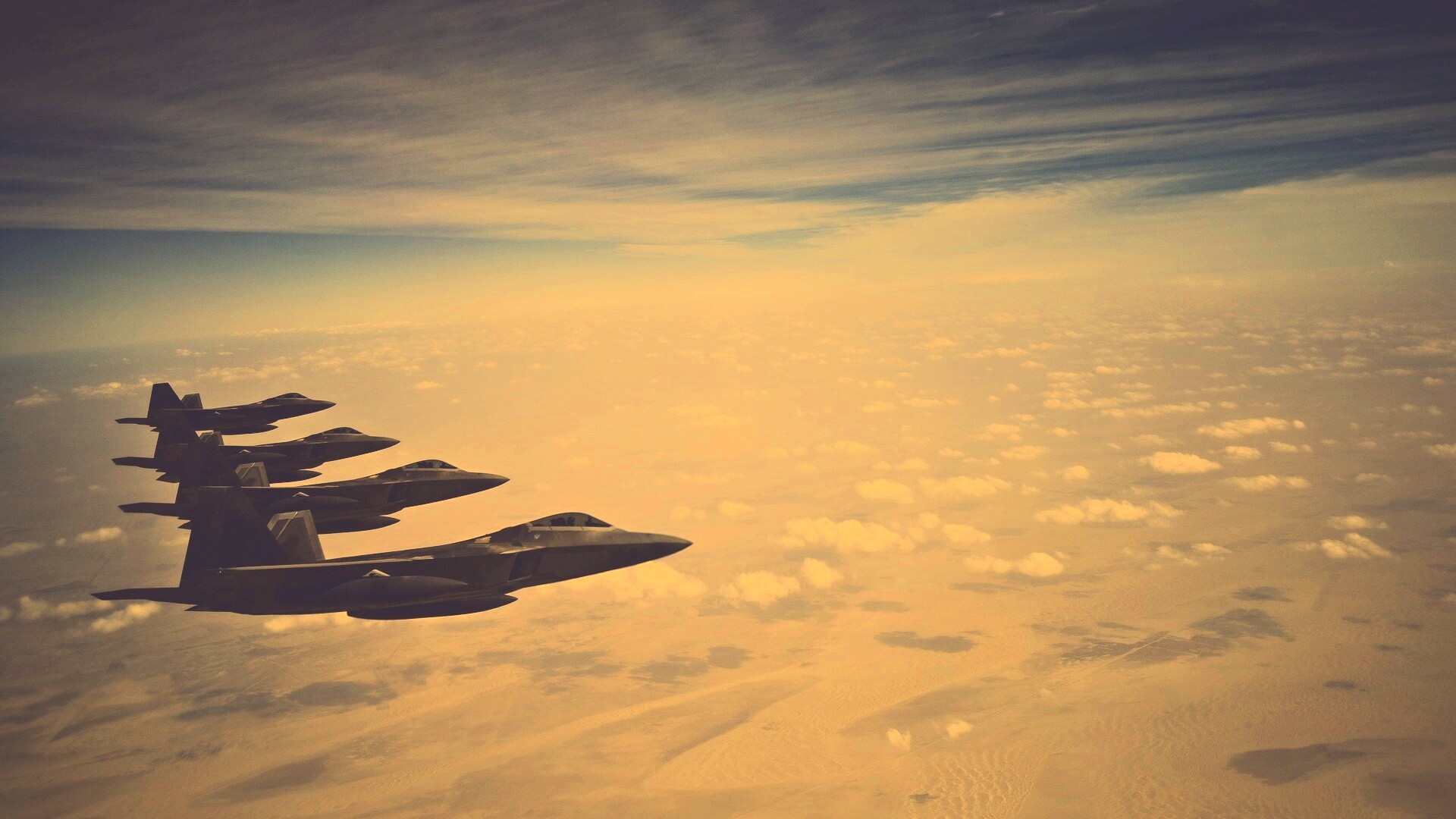 Ряд самолетов обои