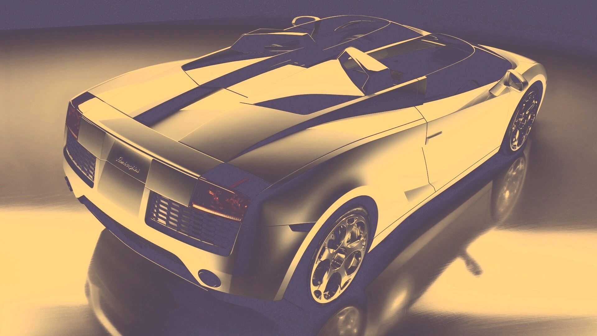 Светло-Серый Lamborghini (Сзади) обои