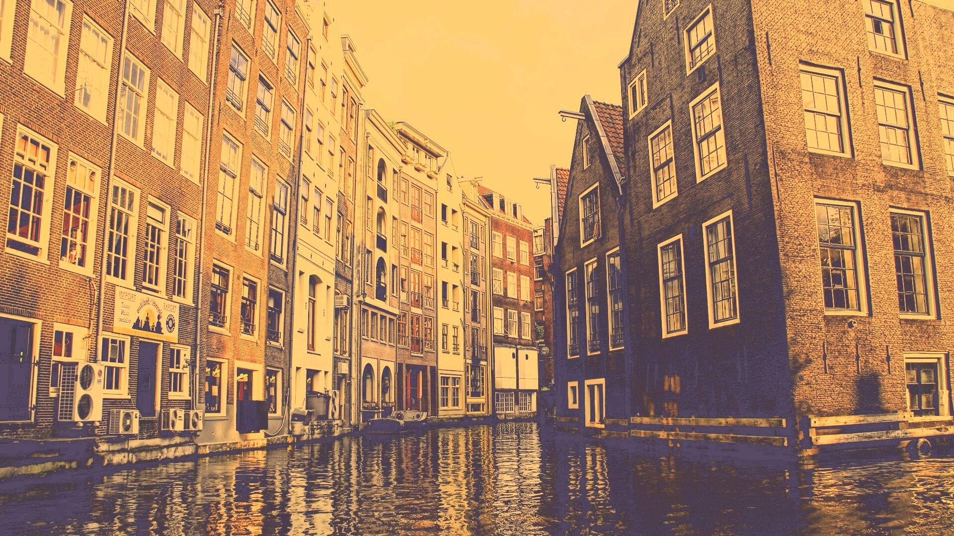 Венецианские каналы в Амстердаме обои