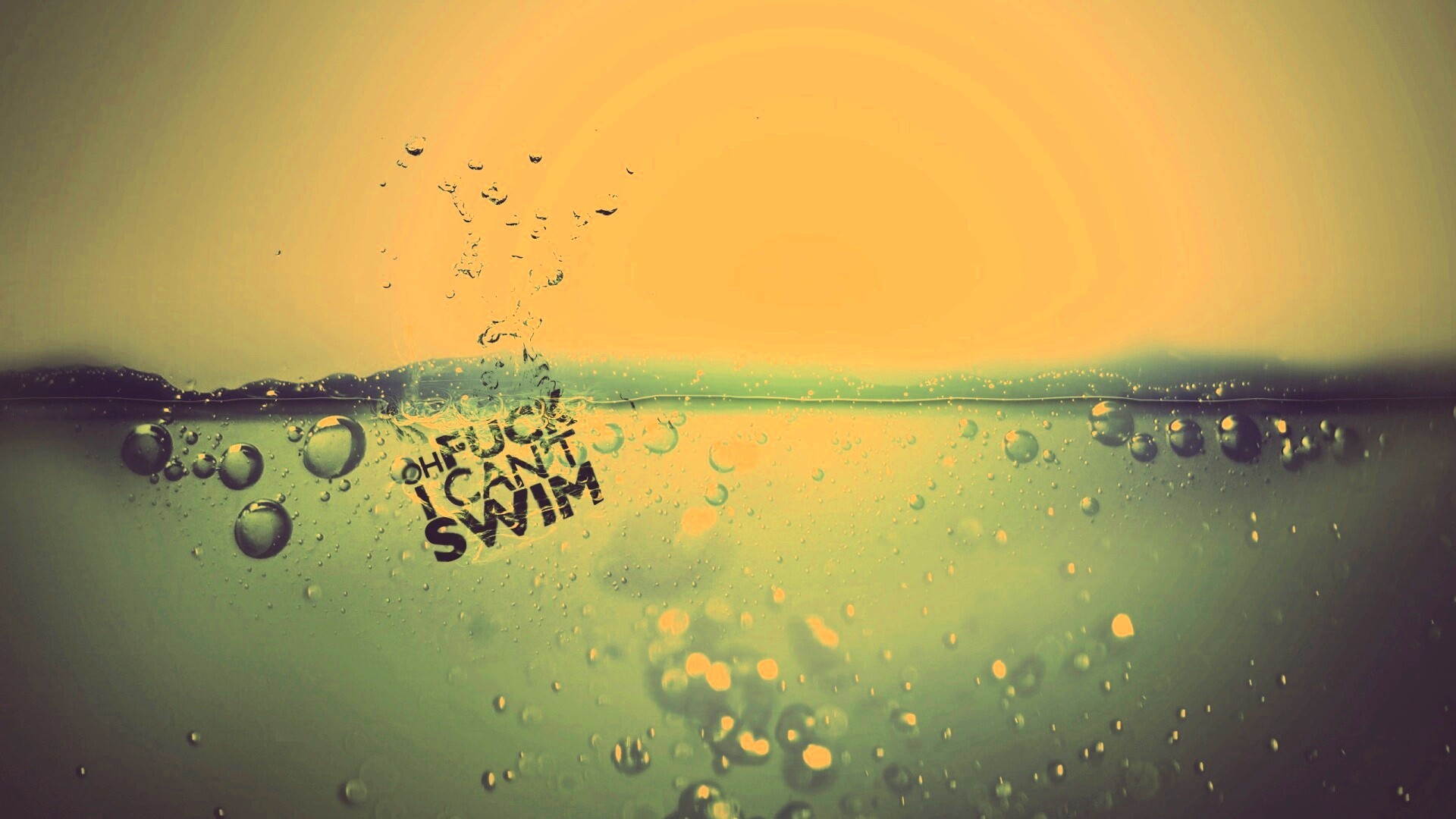 Oh fuck i cant swim обои