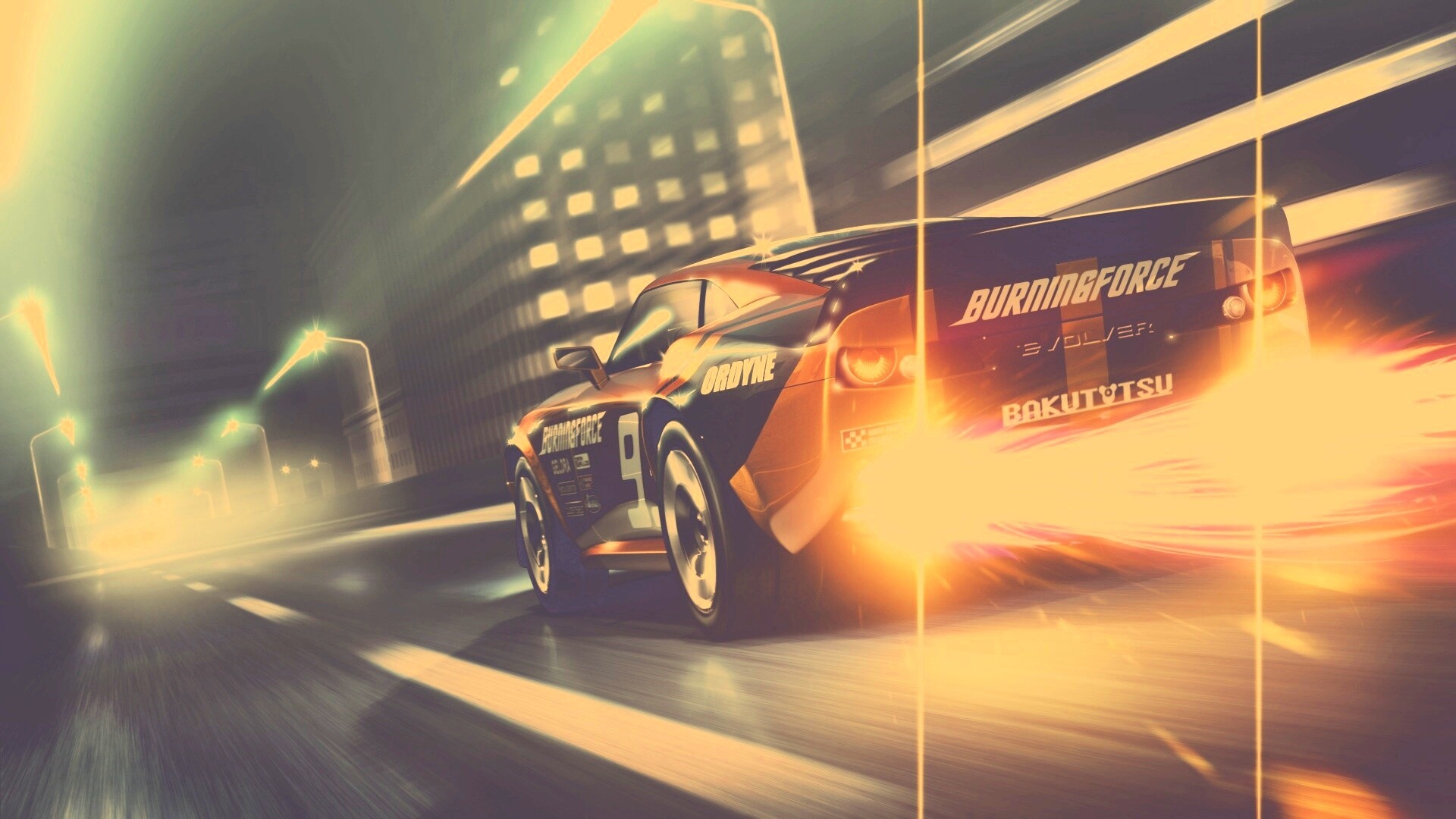 Ночное нитро обои