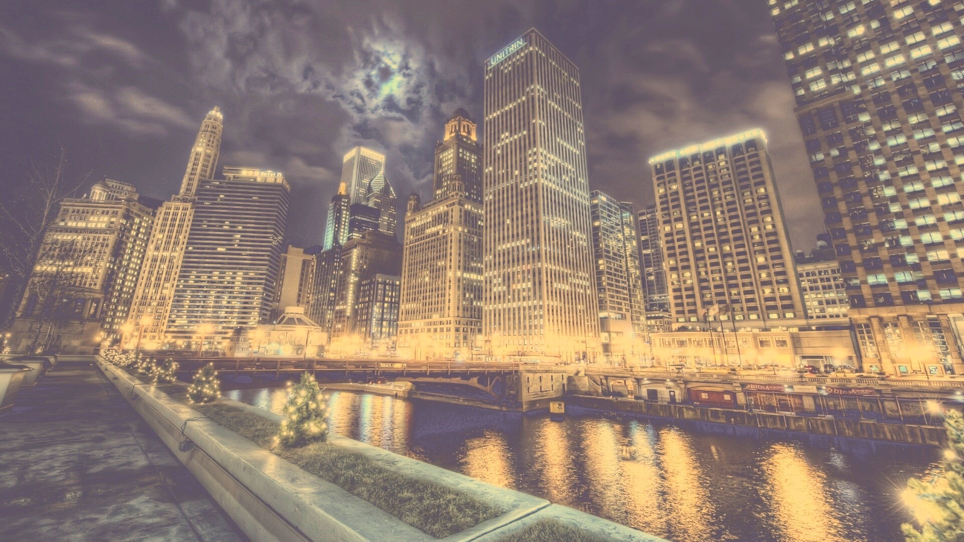 Потрясающий городской вид обои