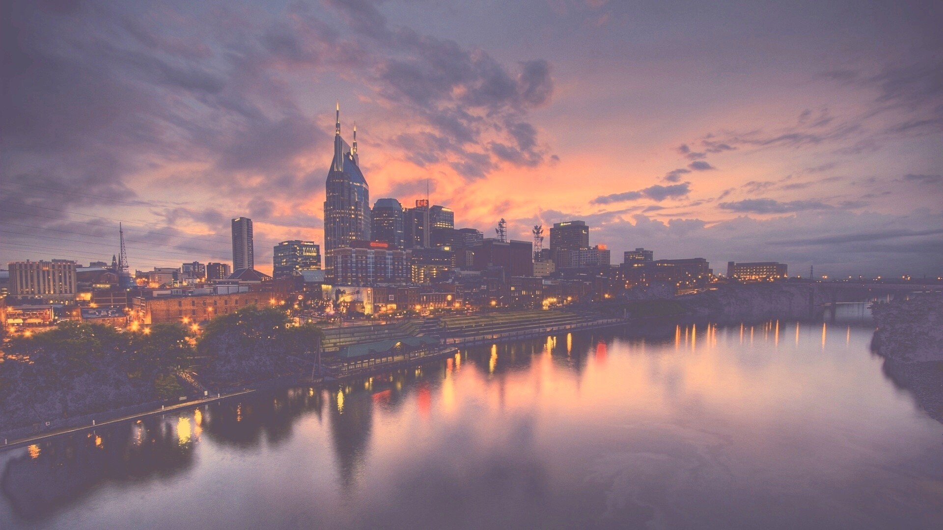 Ночной город обои