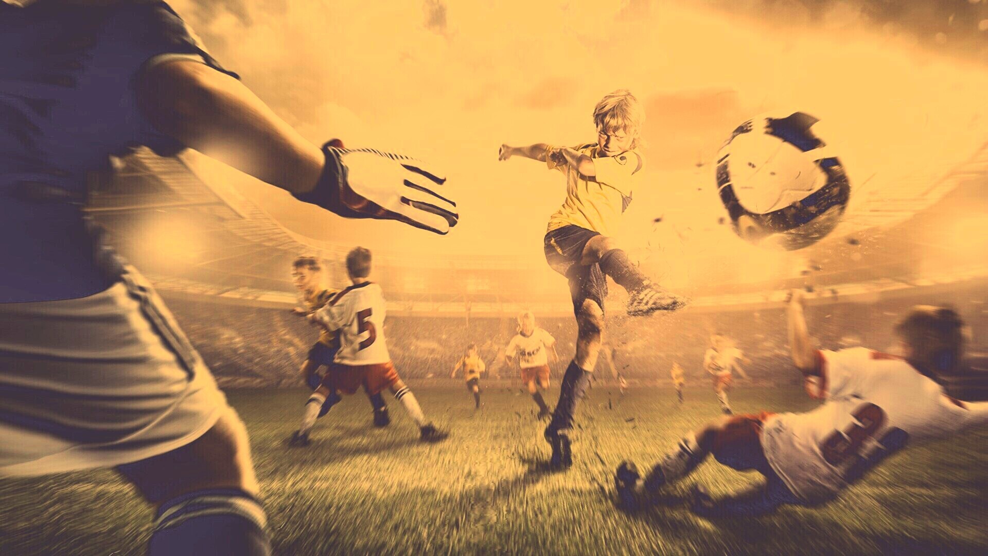 Игра в футбол обои