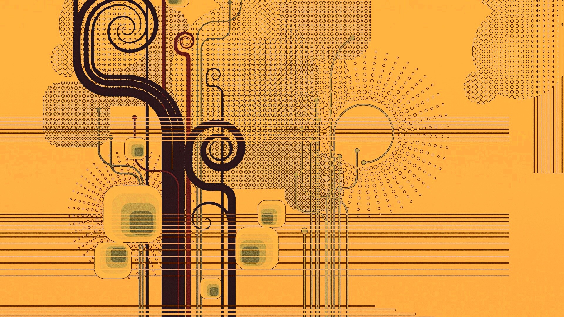 Линии и точки обои