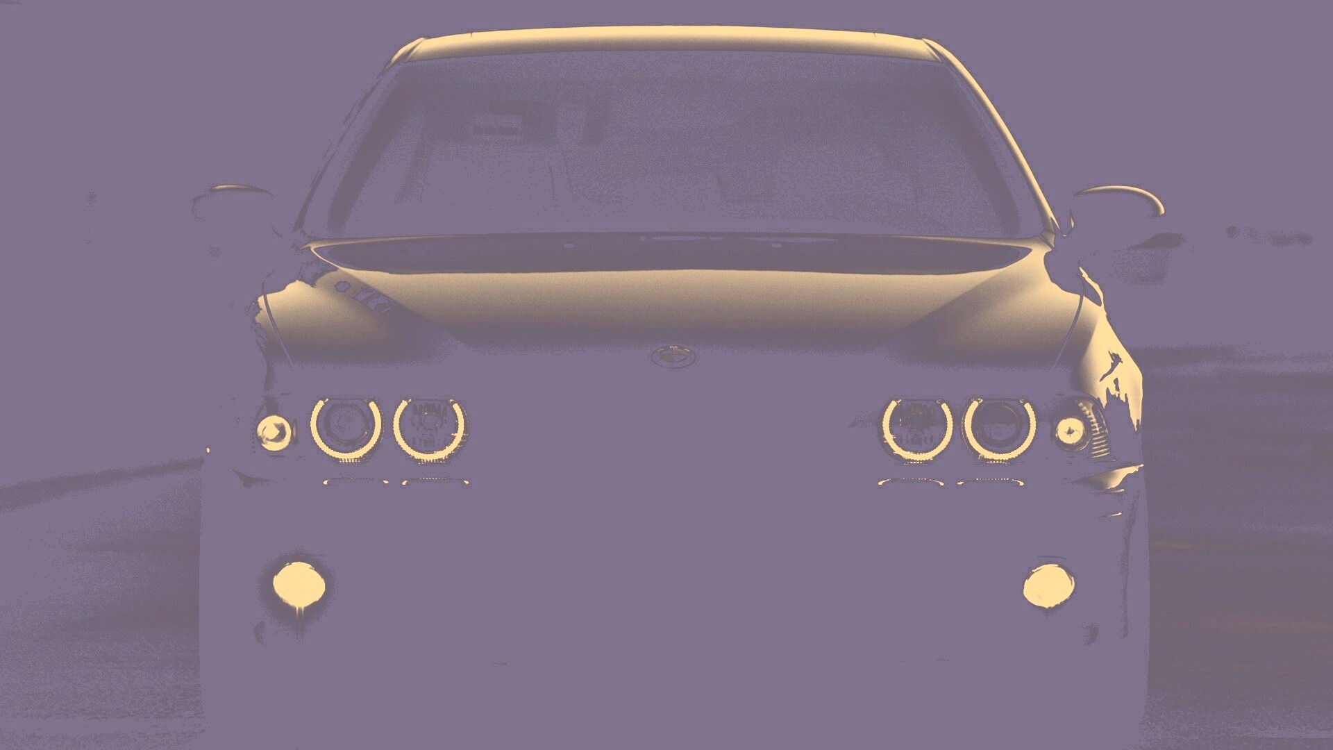 Чёрный BMW обои