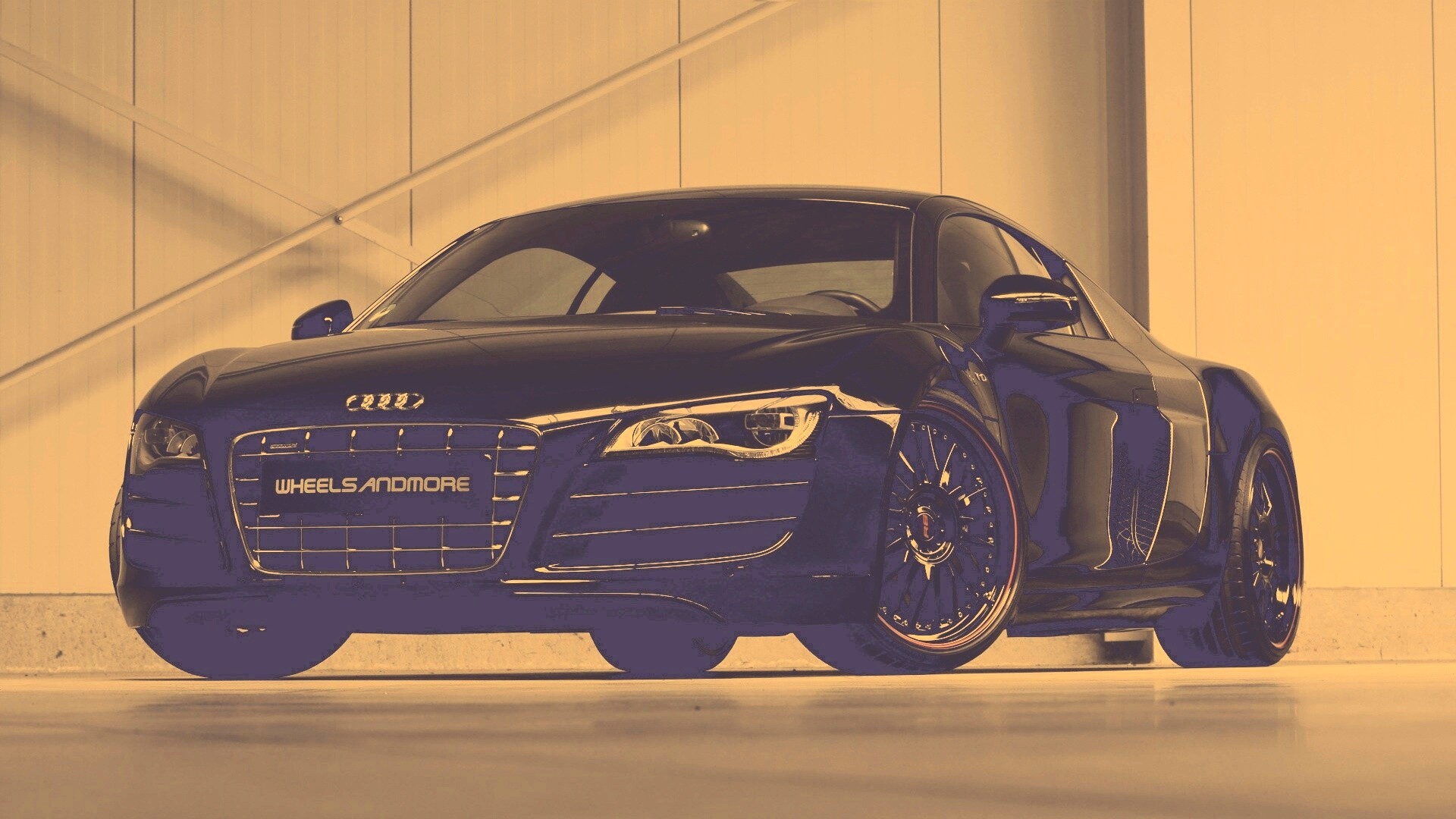 Audi черного цвета обои