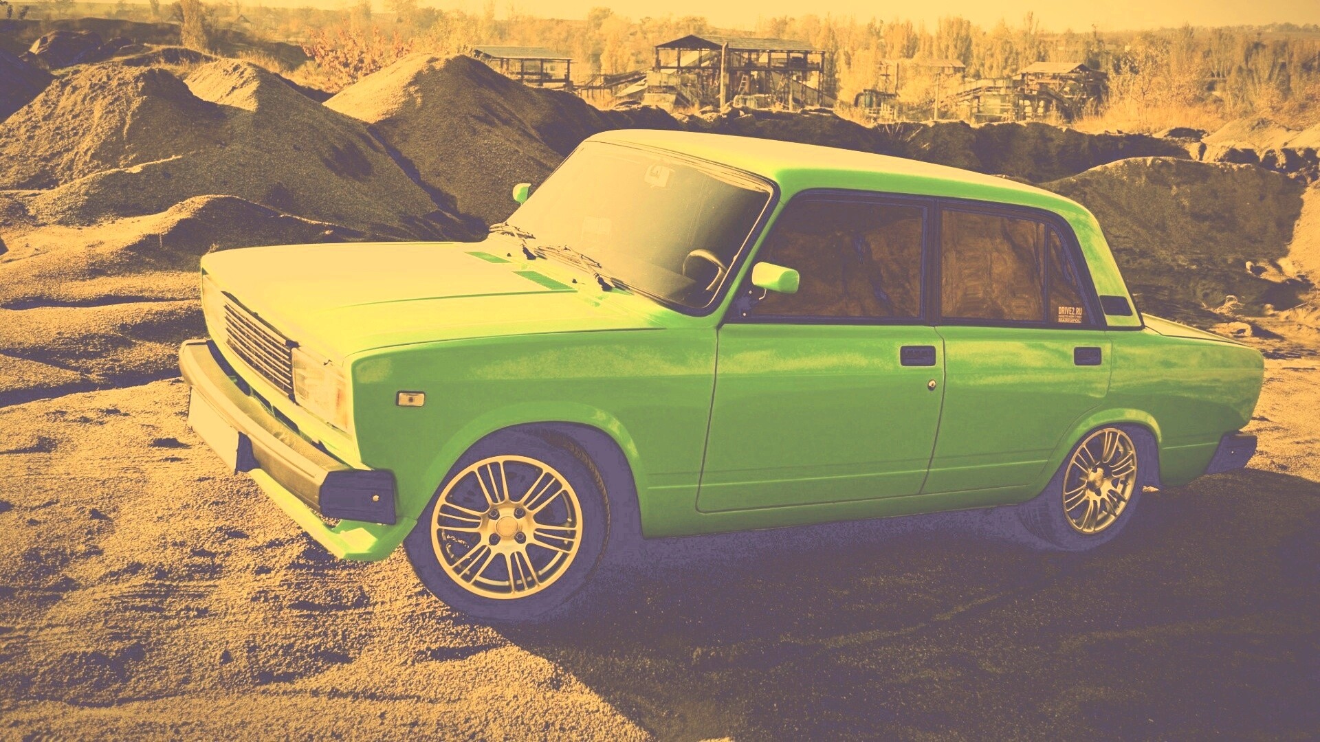 Кислотные жигули обои