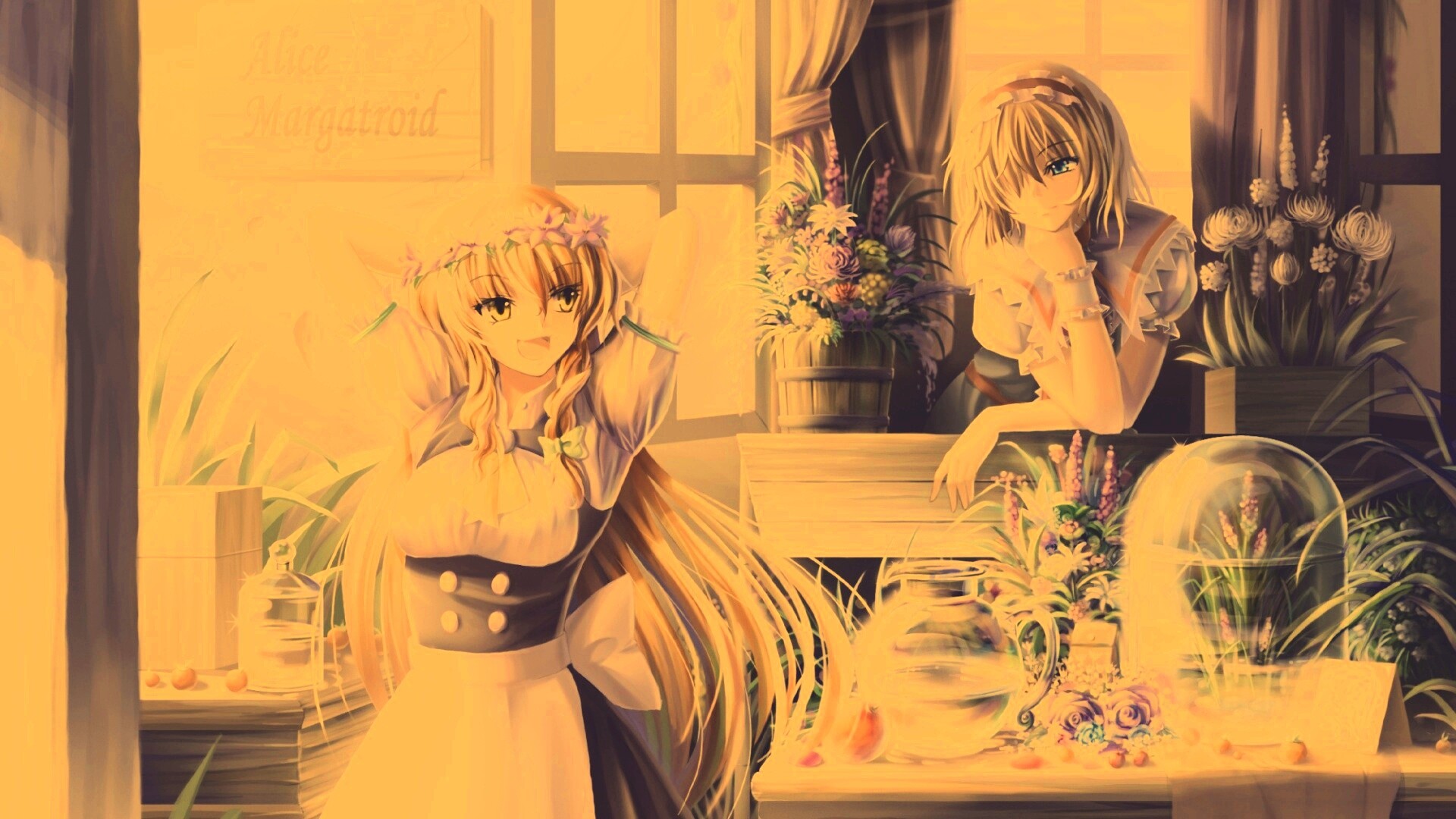 Анимешное утро обои