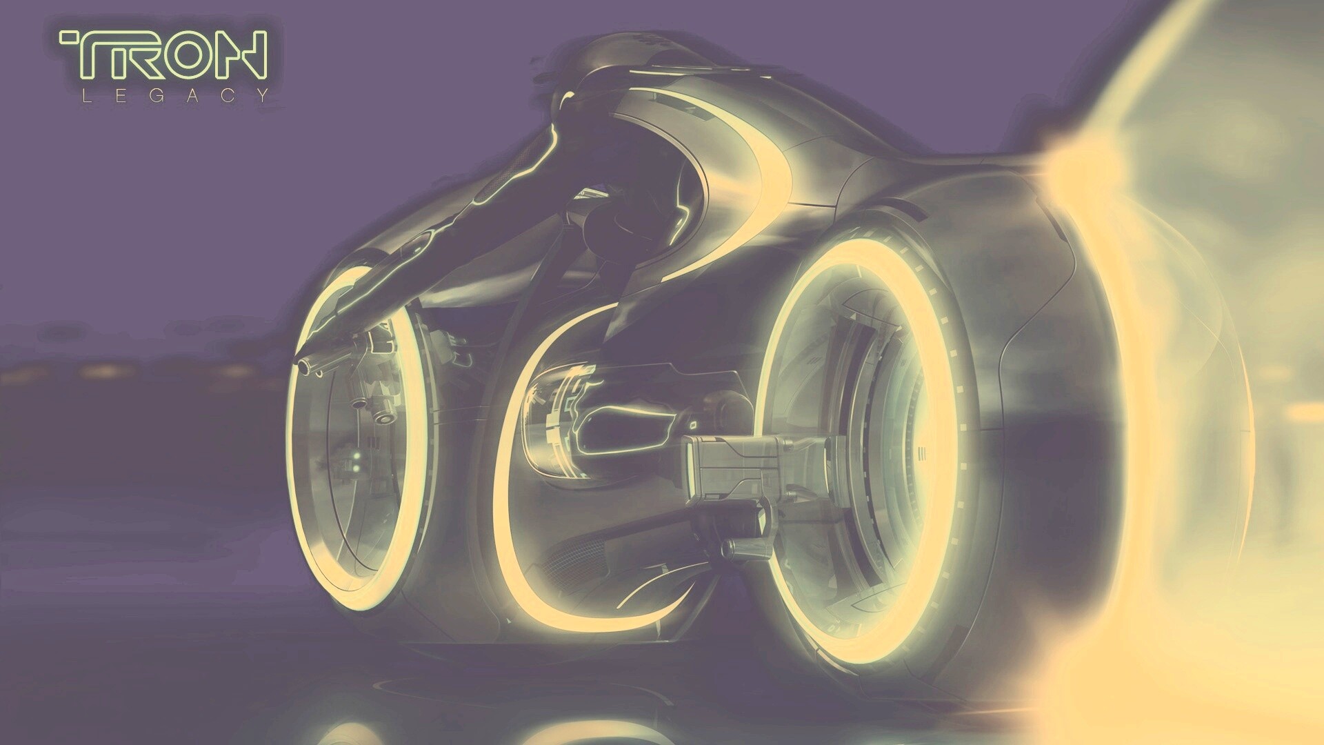 Светоцикл из TRON обои