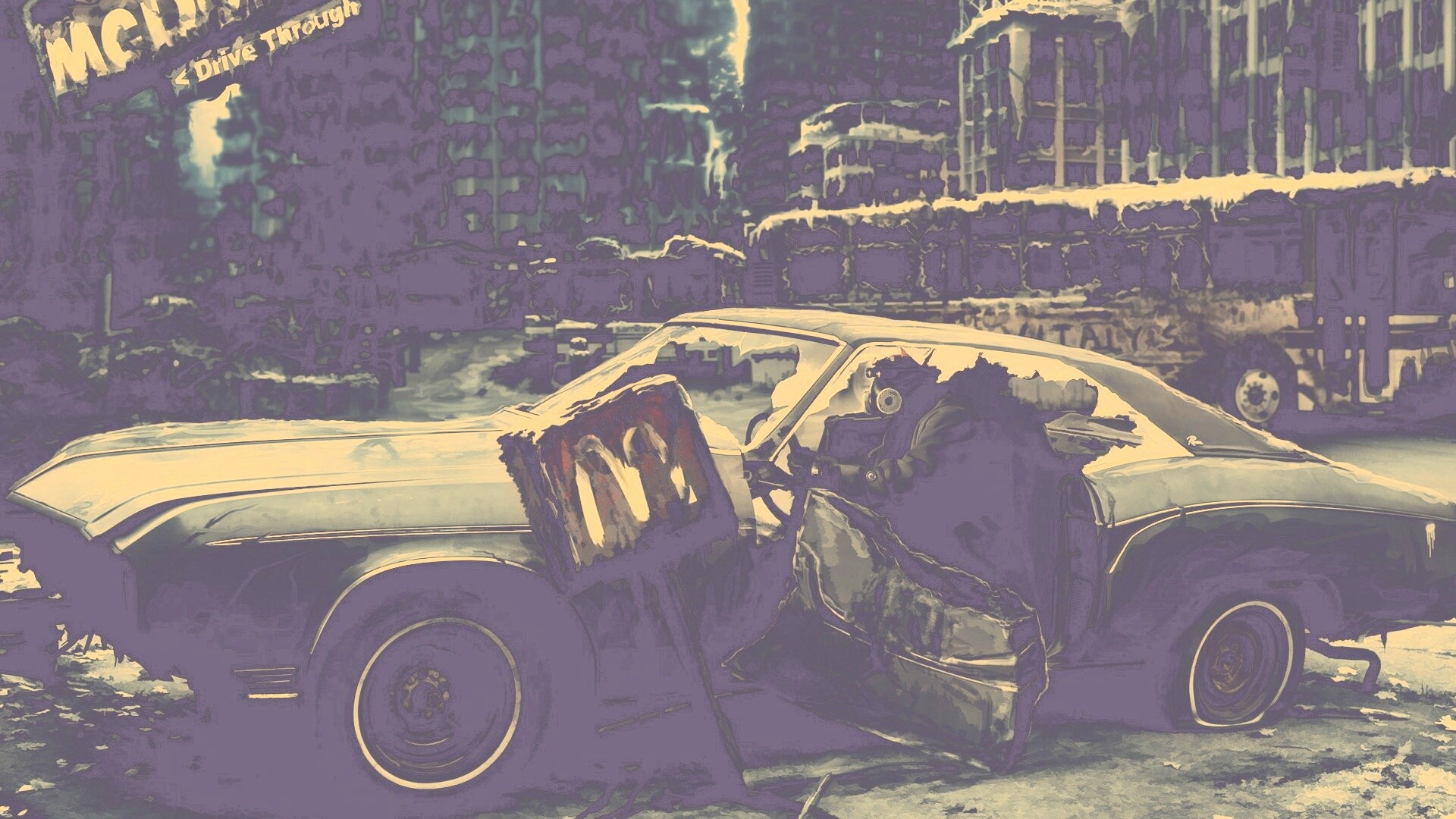 Картина запустения обои