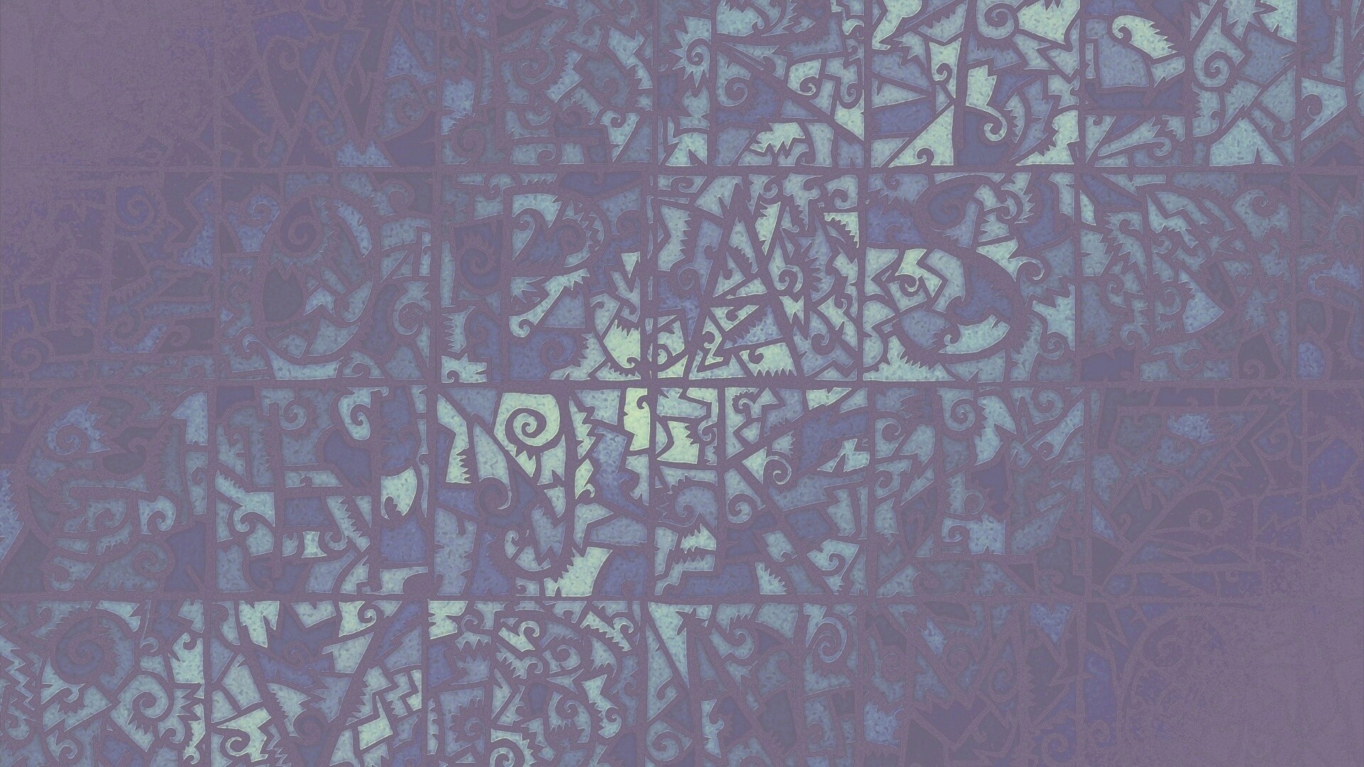 Витражные буквы обои