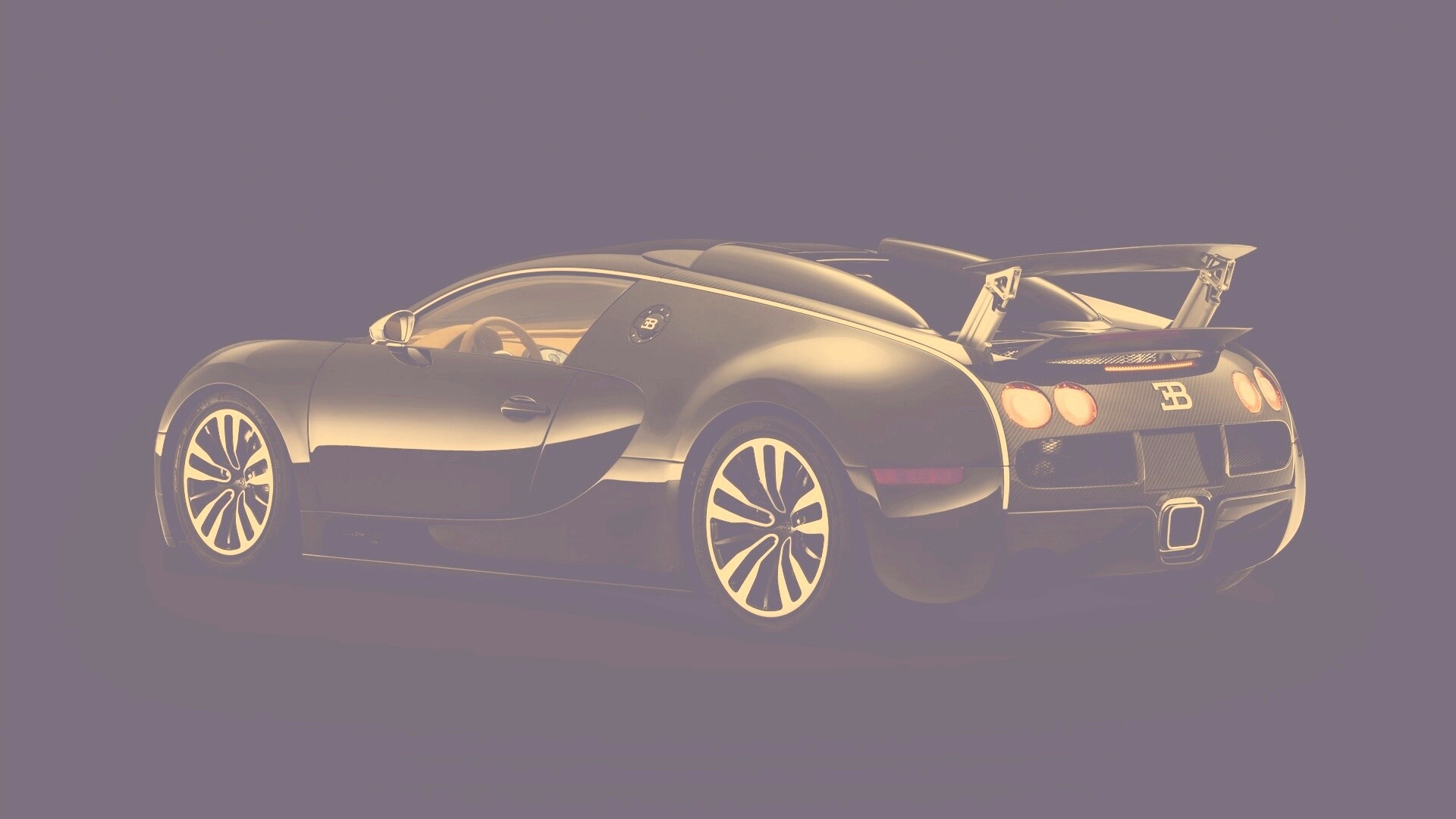 Черный спорткар обои