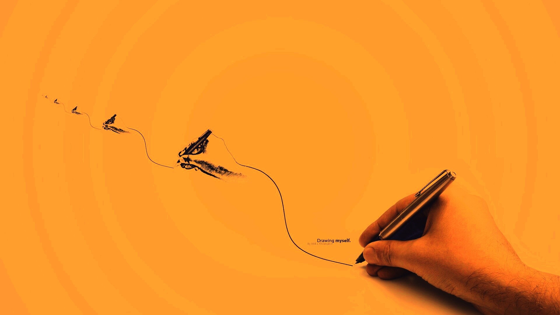 Рисунок - рекурсия обои