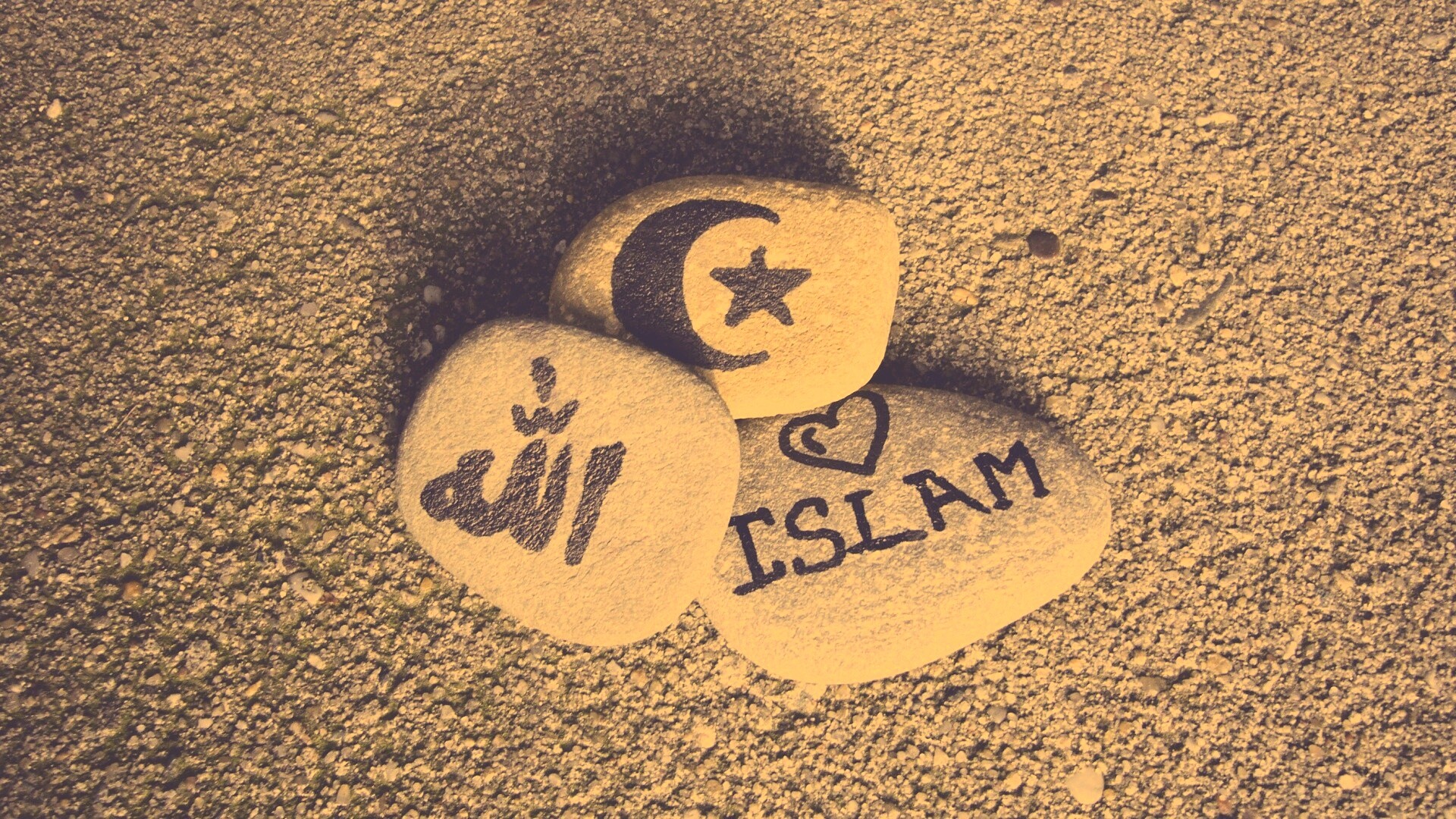 Религия на камнях обои