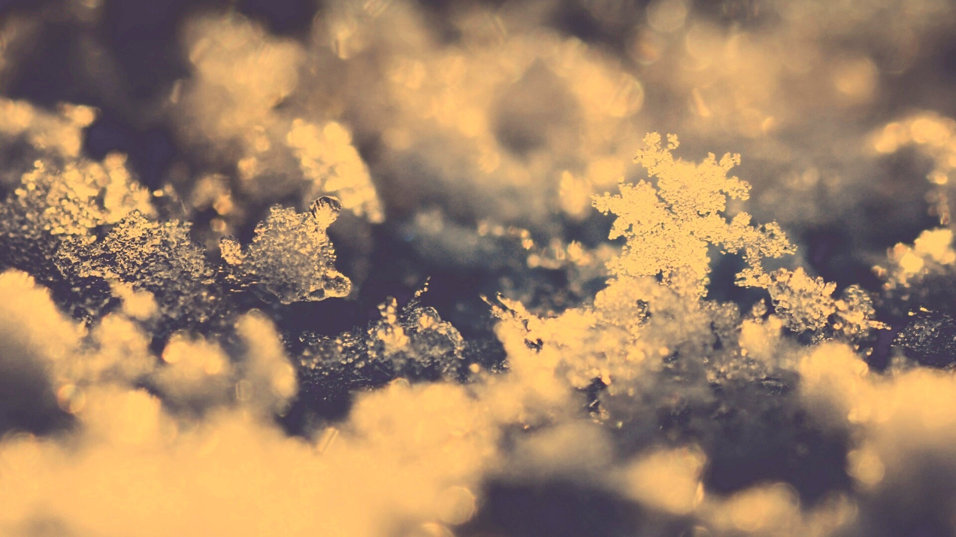 Макро фото снега обои