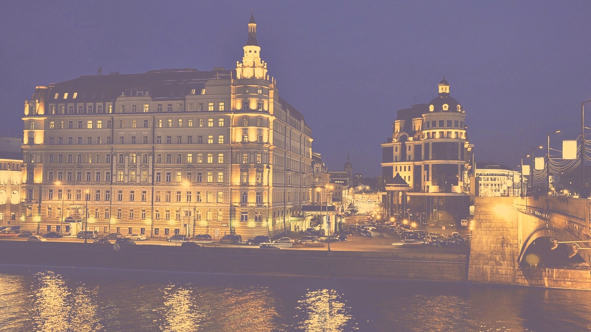 Ночной город обои