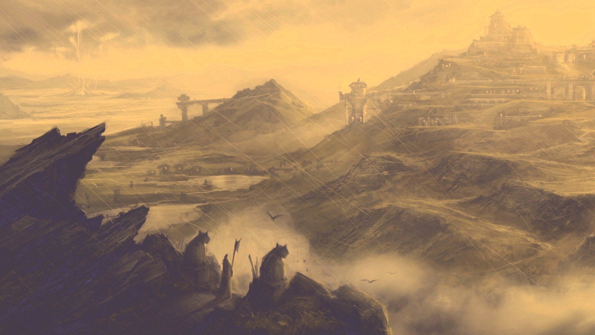 Пейзаж из Dragon Age 2 обои