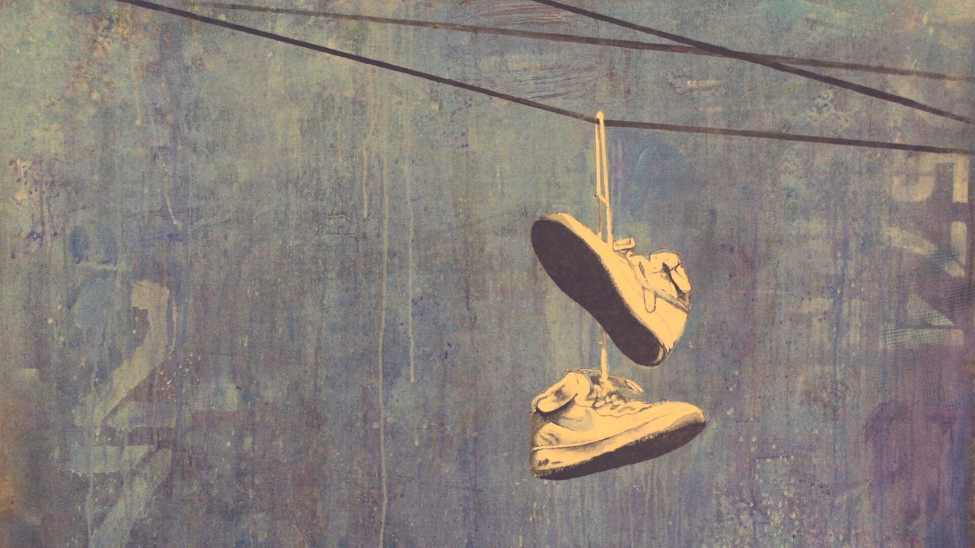 Кросовки на проводе обои