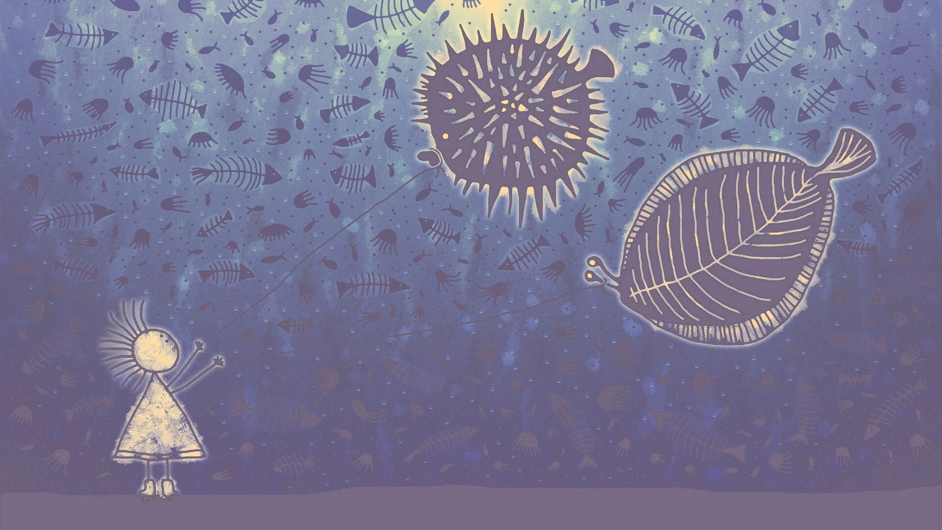 Рыбы-шарики обои