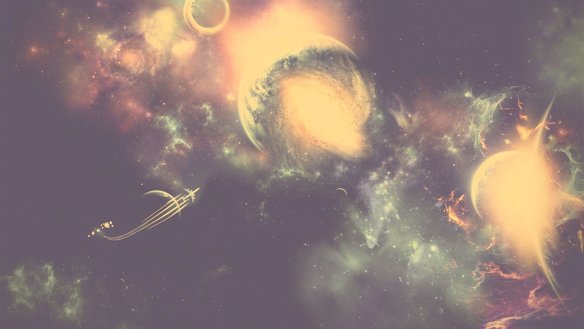 Звездный корабль обои