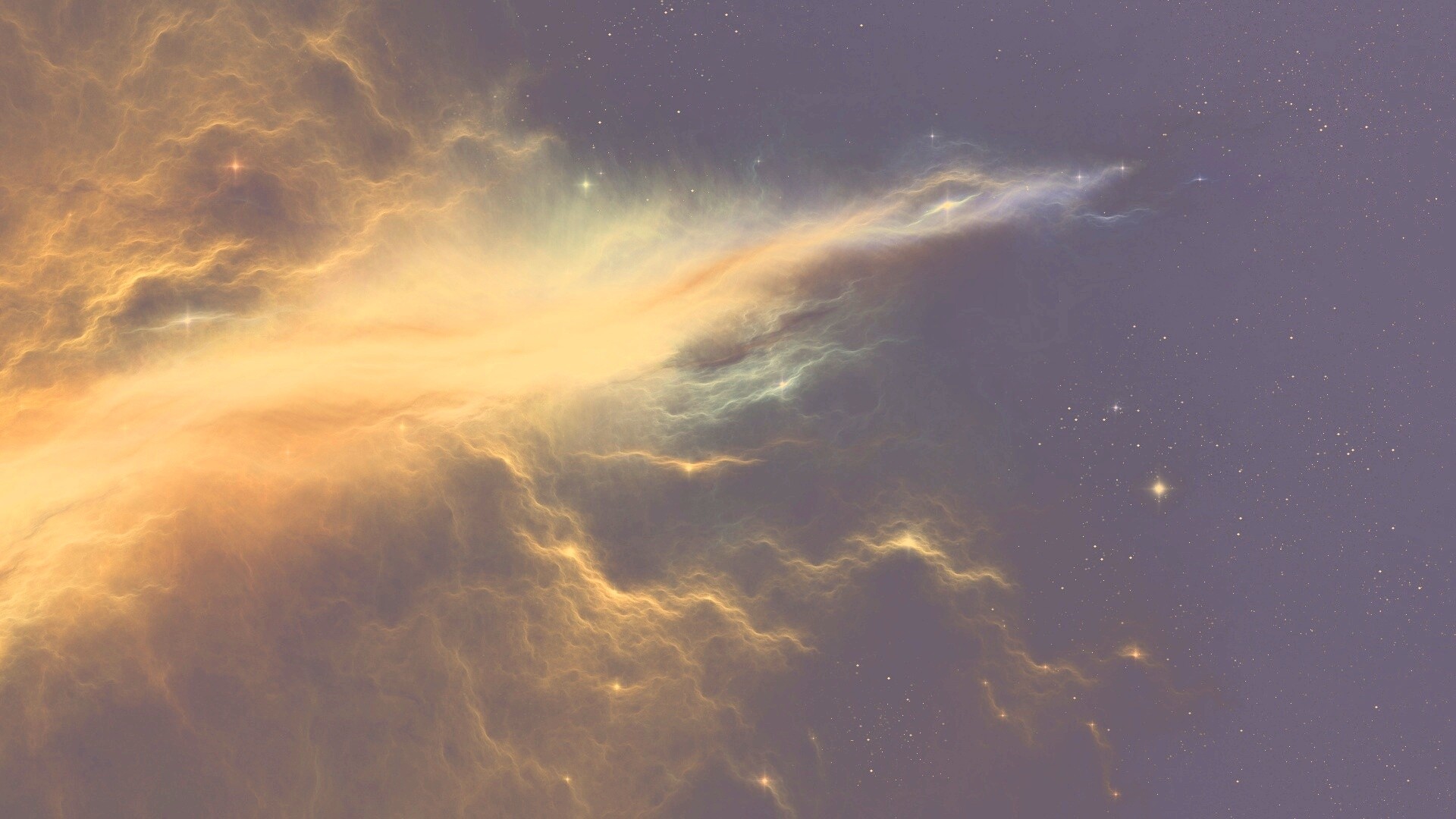 Туманность в глубинах космоса обои