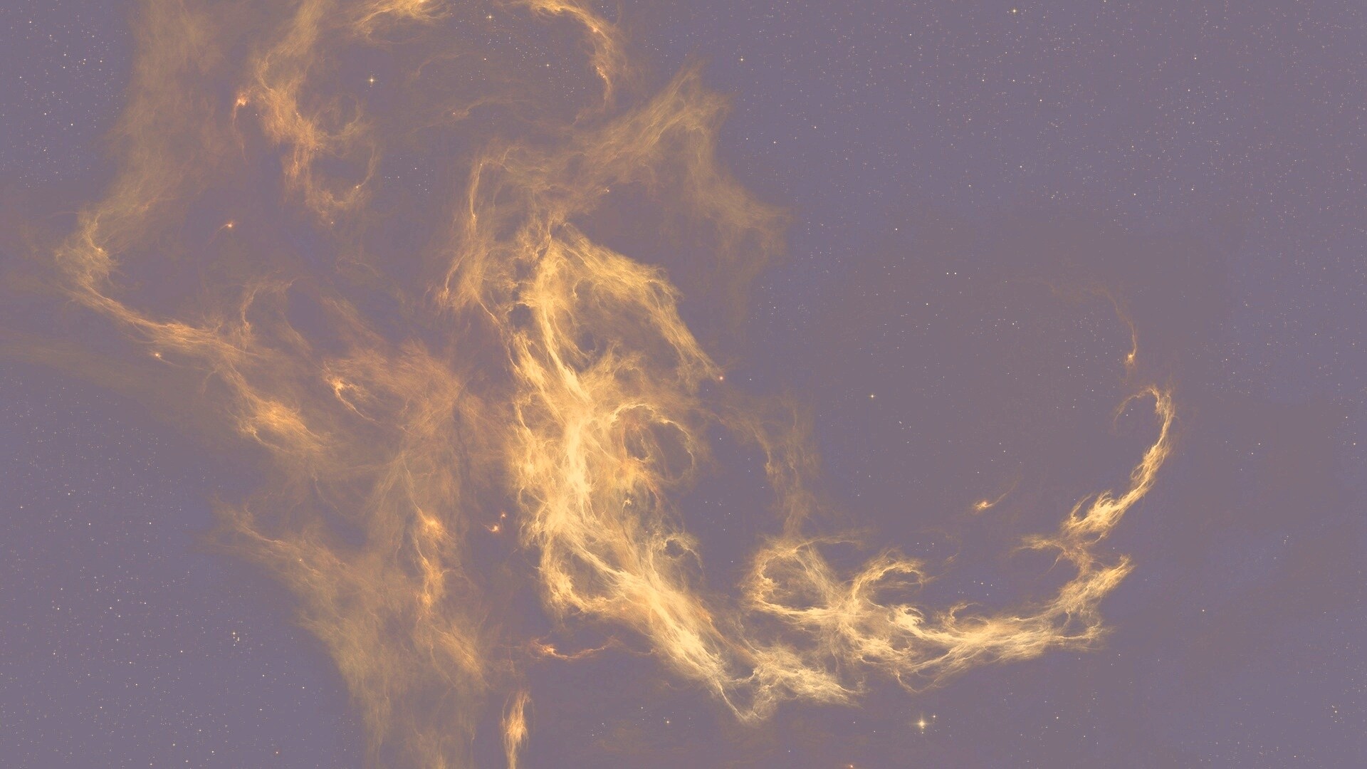 Яркая космическая туманность обои