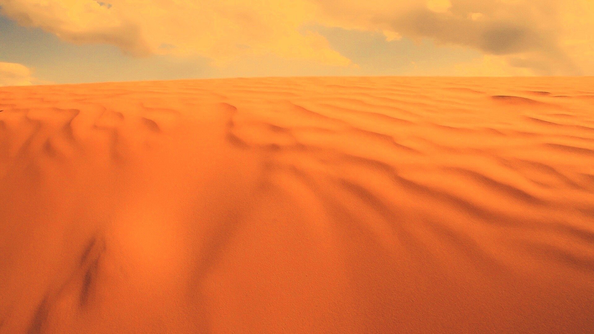 Оранжевые пески пустыни обои