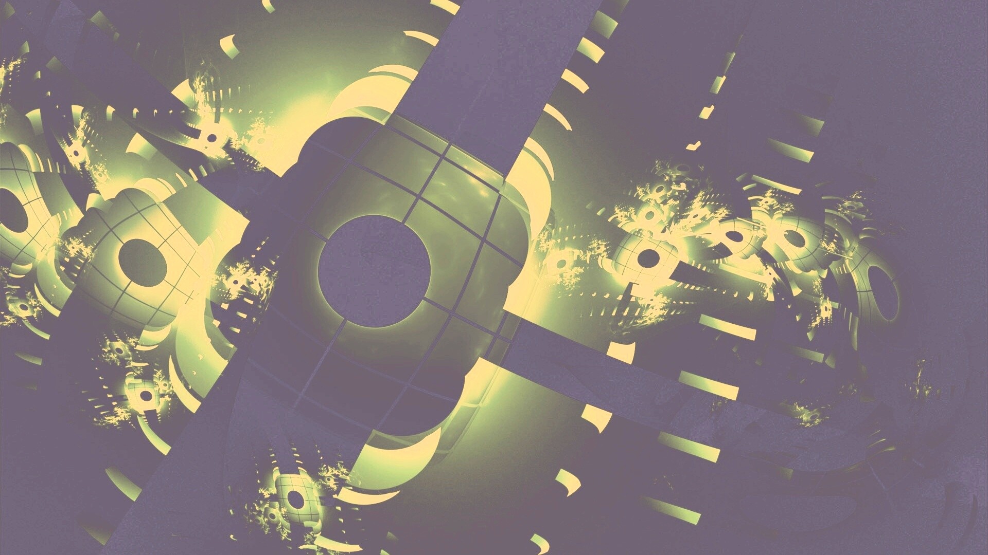 Абстрактные темно-зеленые фигуры обои