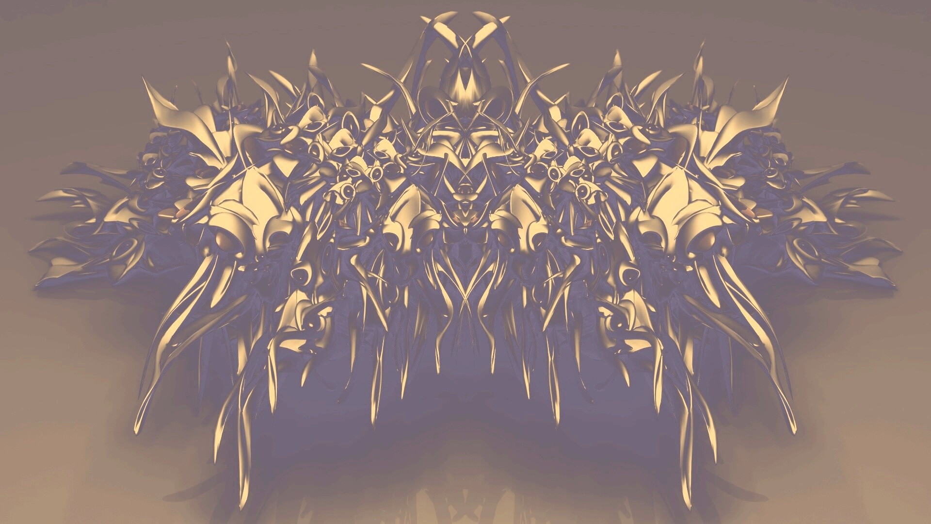 Страшная трехмерная абстракция обои