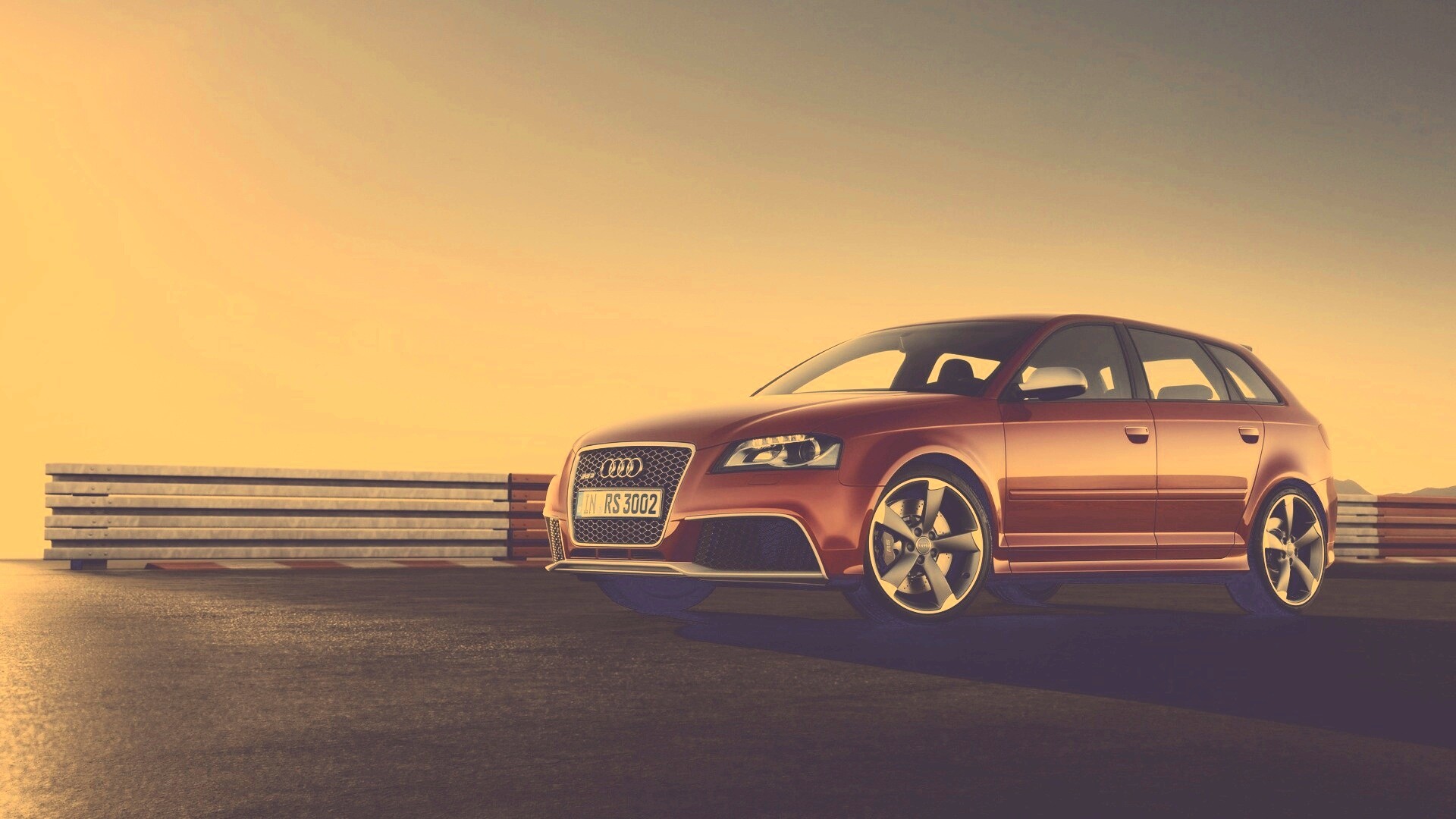 Фотосессия Audi RS3 на треке обои