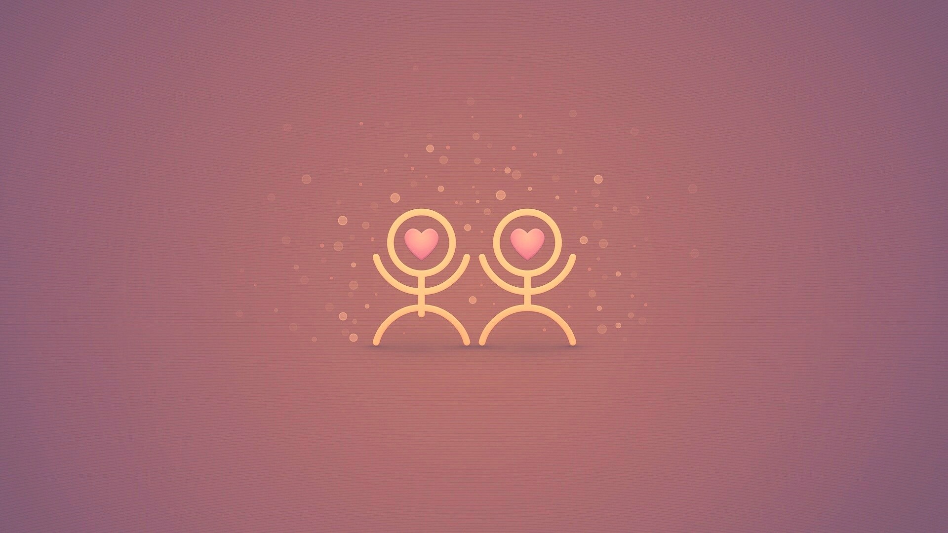 Влюблённые человечки обои