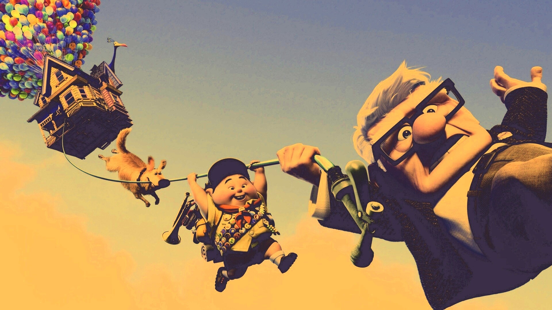 Персонажи мультфильма Up обои