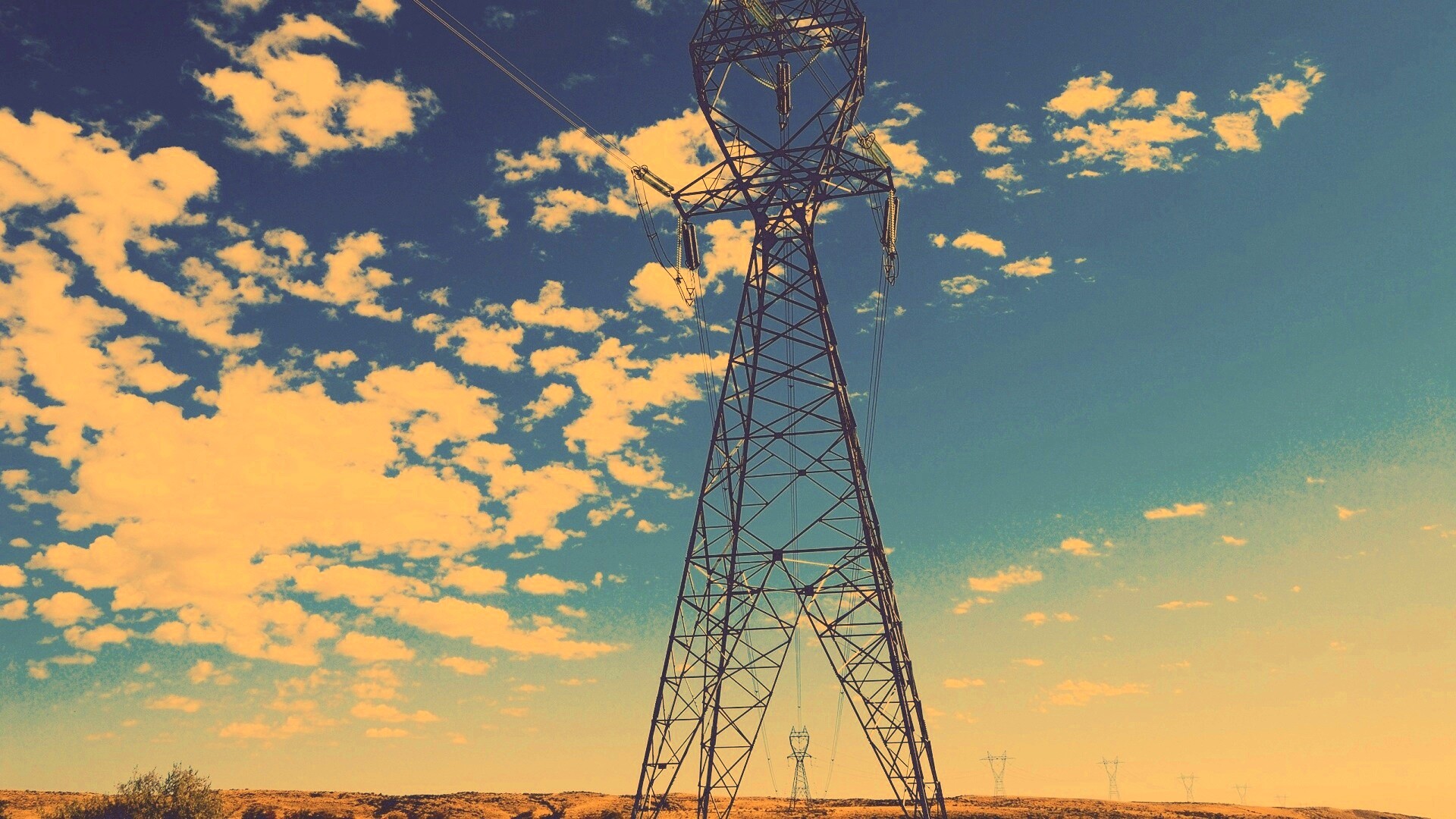 Линии электро передач обои