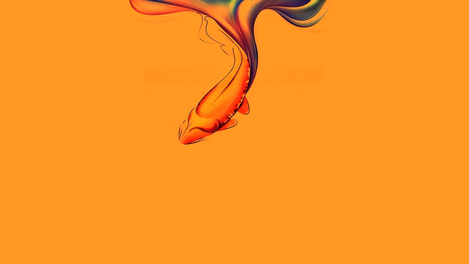 Золоая рыбка  обои