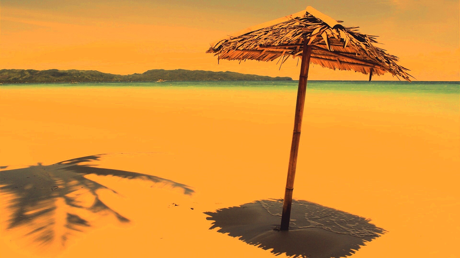 Тросниковый зонт обои