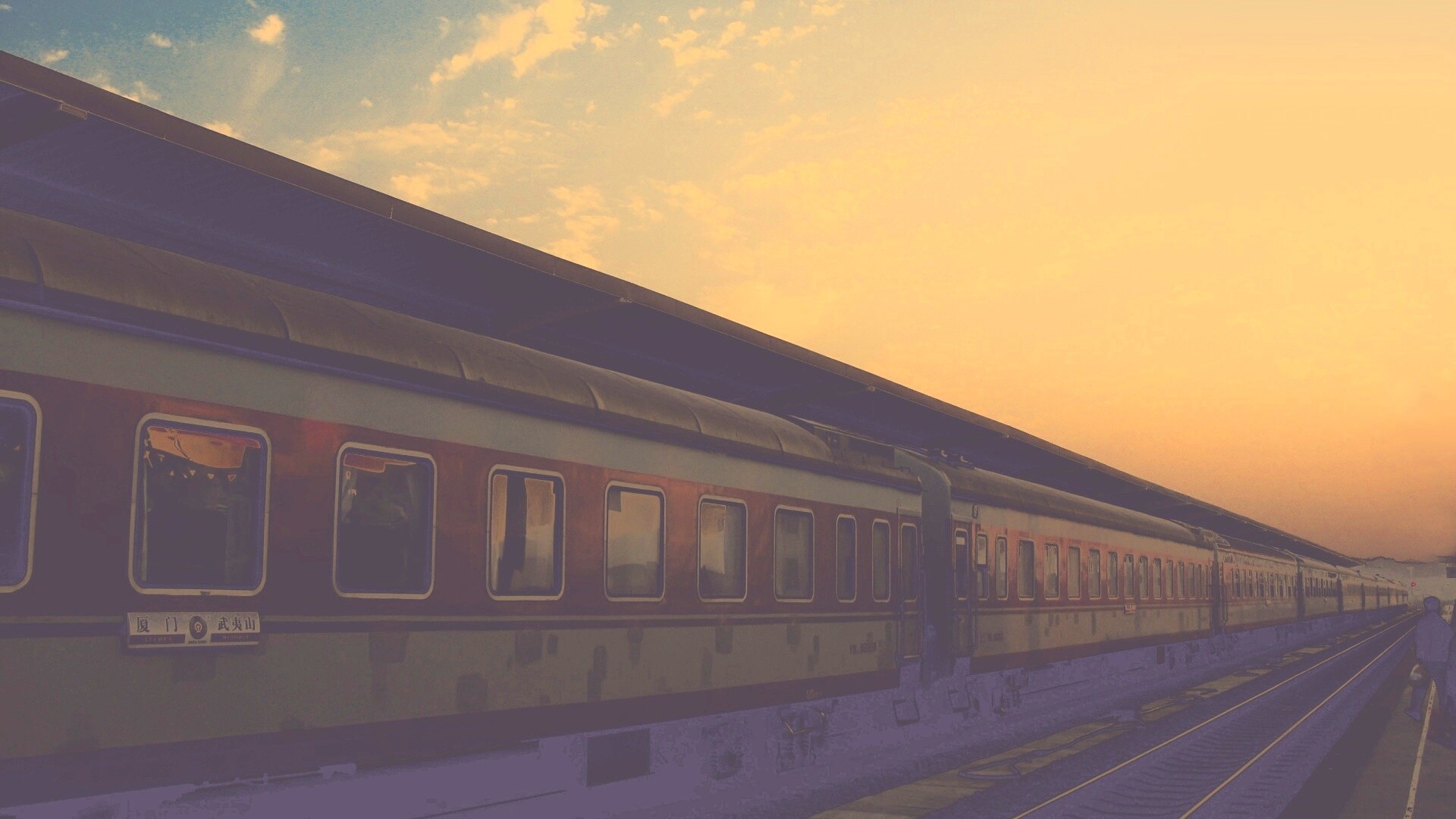 Пассажирский состав обои