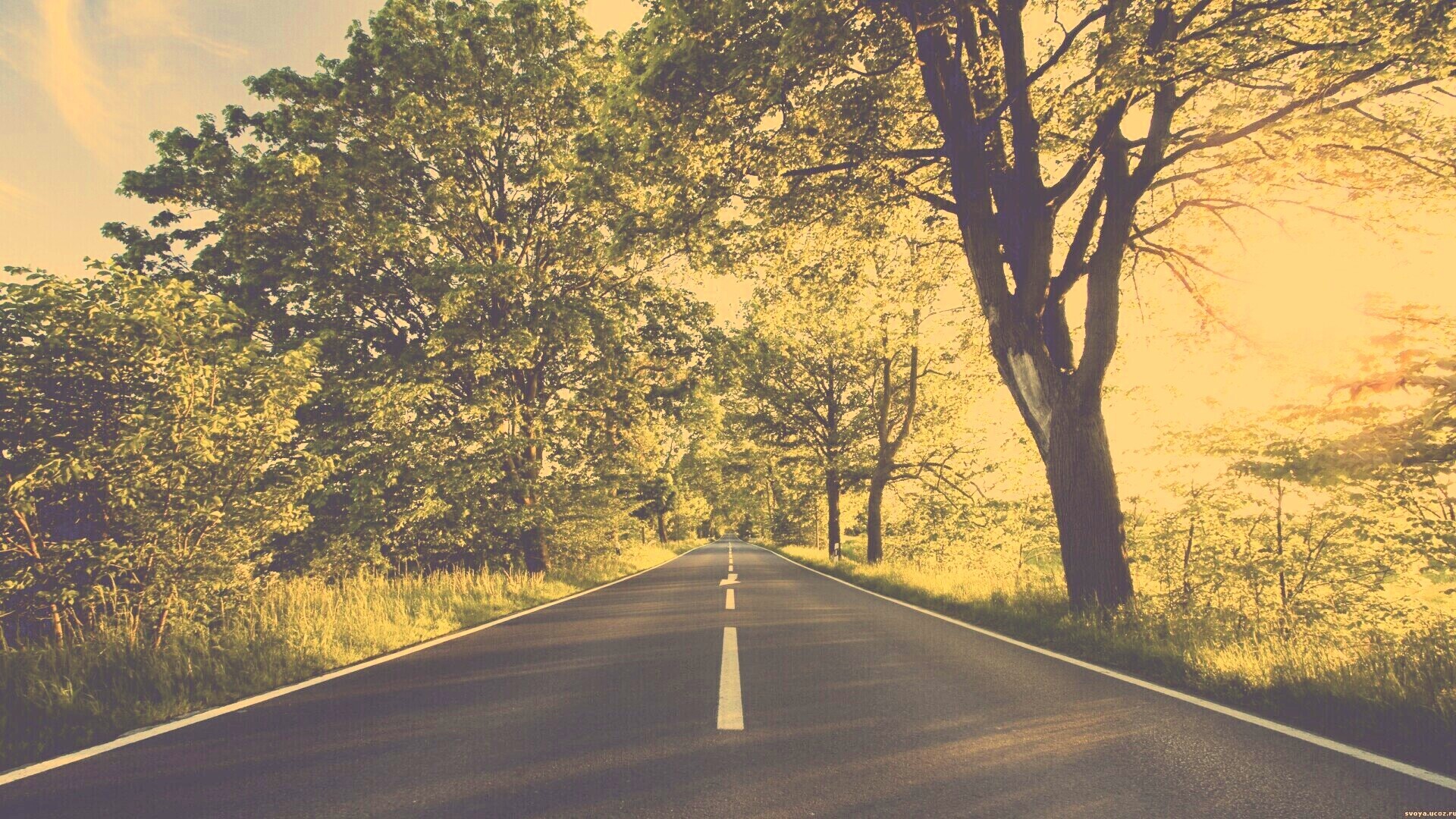 Прямая дорога обои