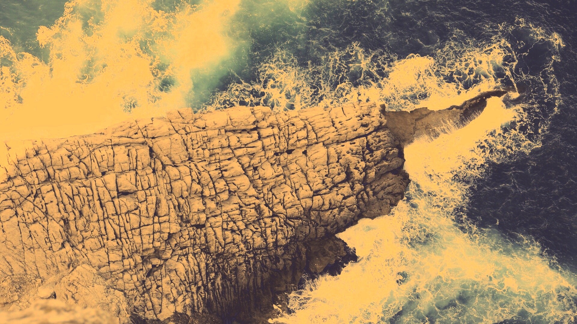 Водораздел в море обои