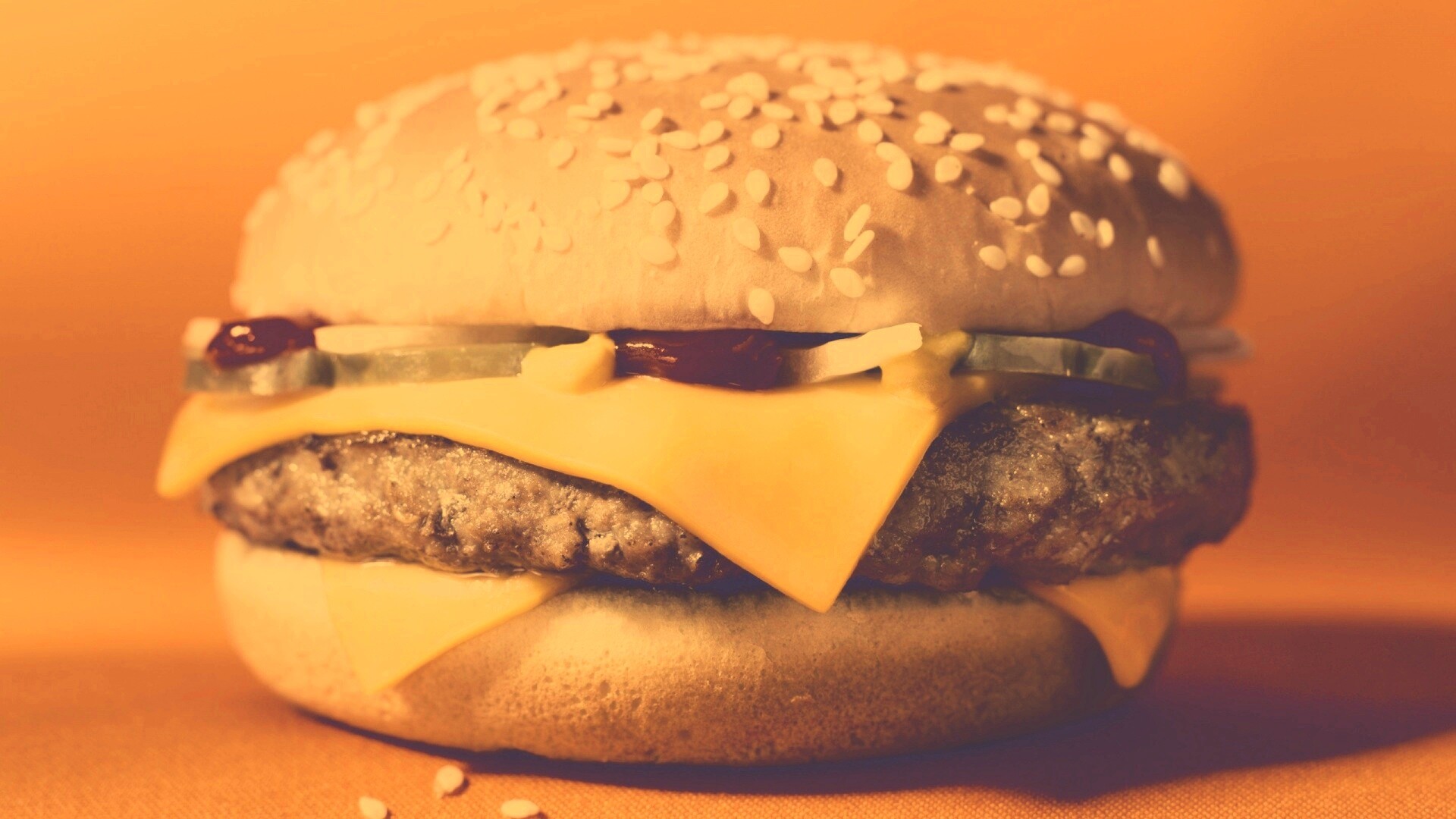 Сочный чизбургер обои