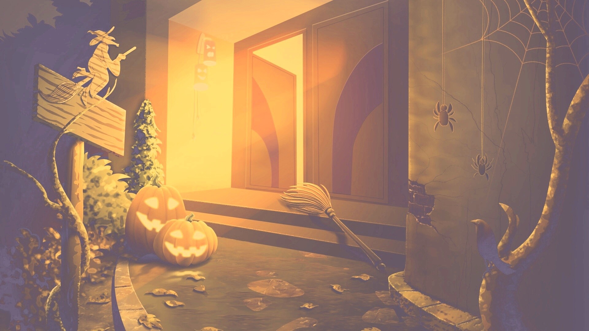 У входа обои