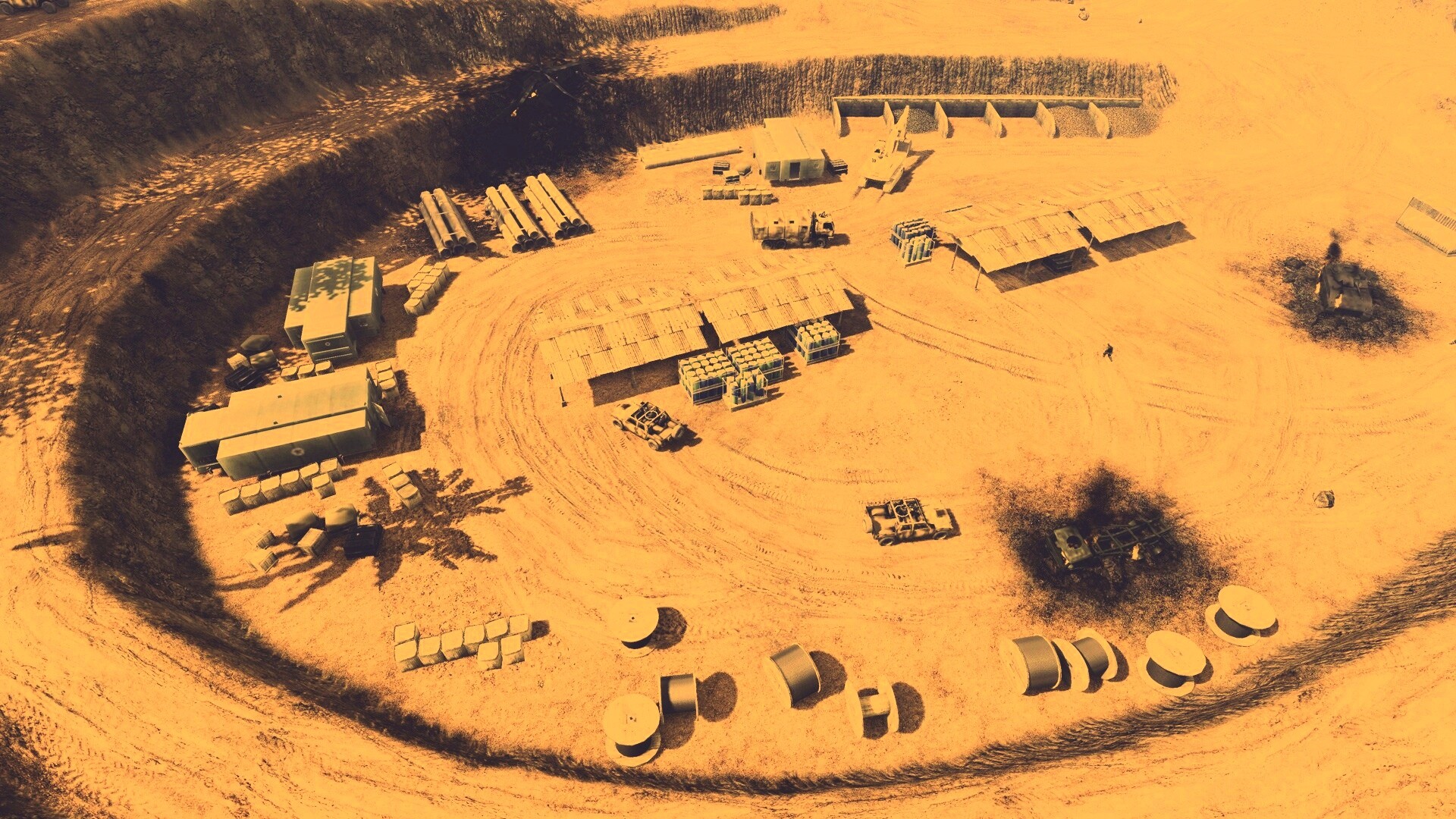 Вид на карьер из Crysis обои