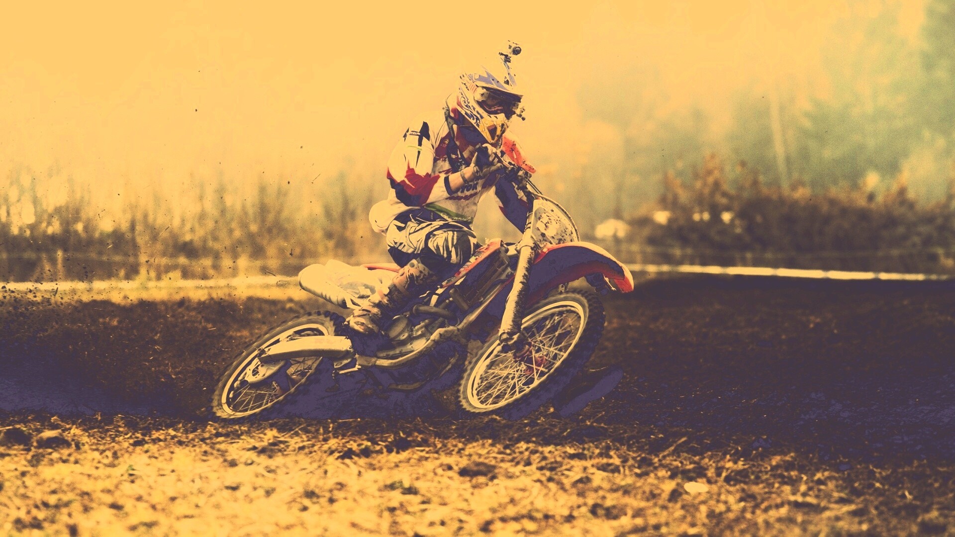 Зрелищное ралли на мотоциклах обои