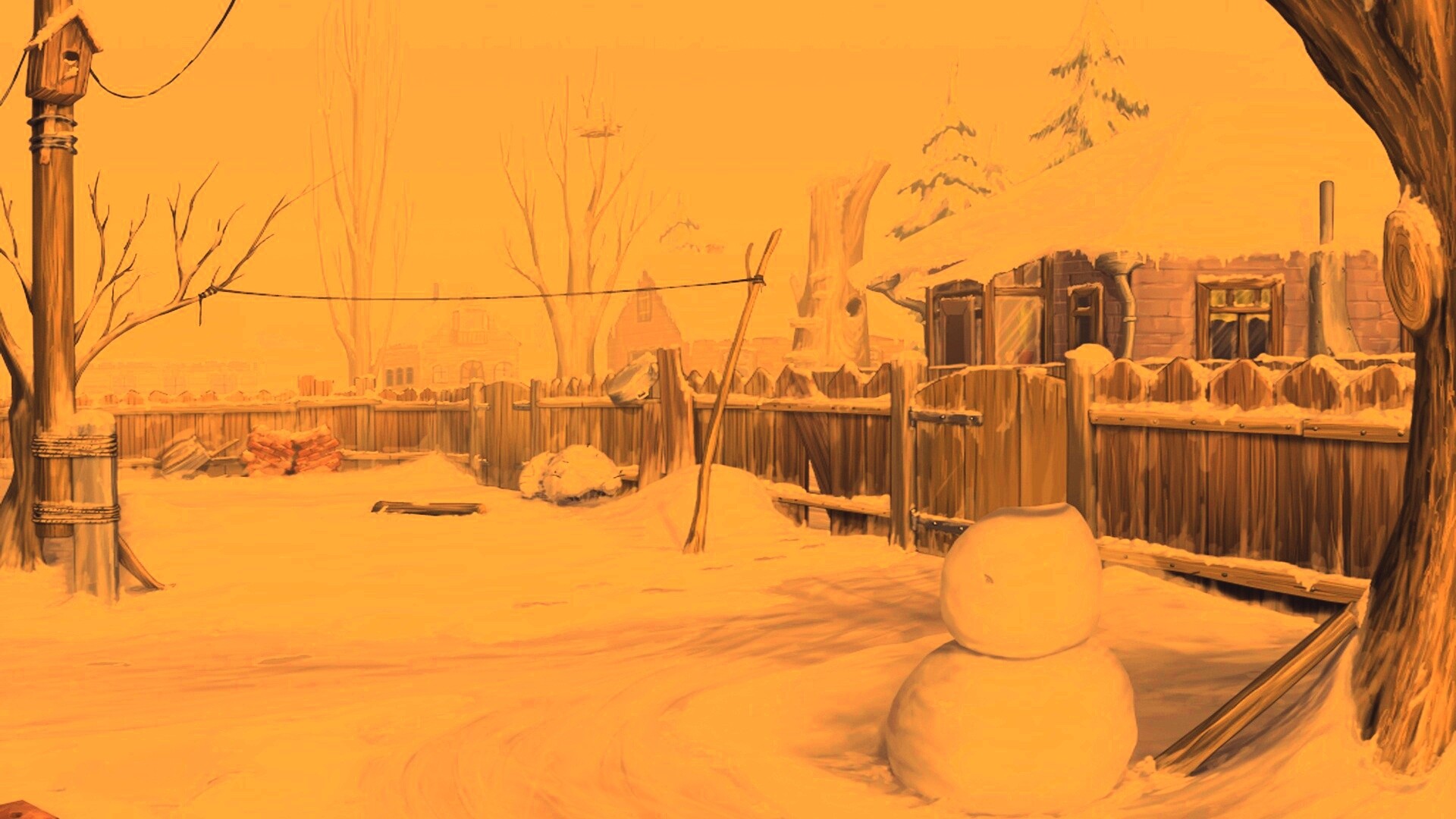 Снеговик обои