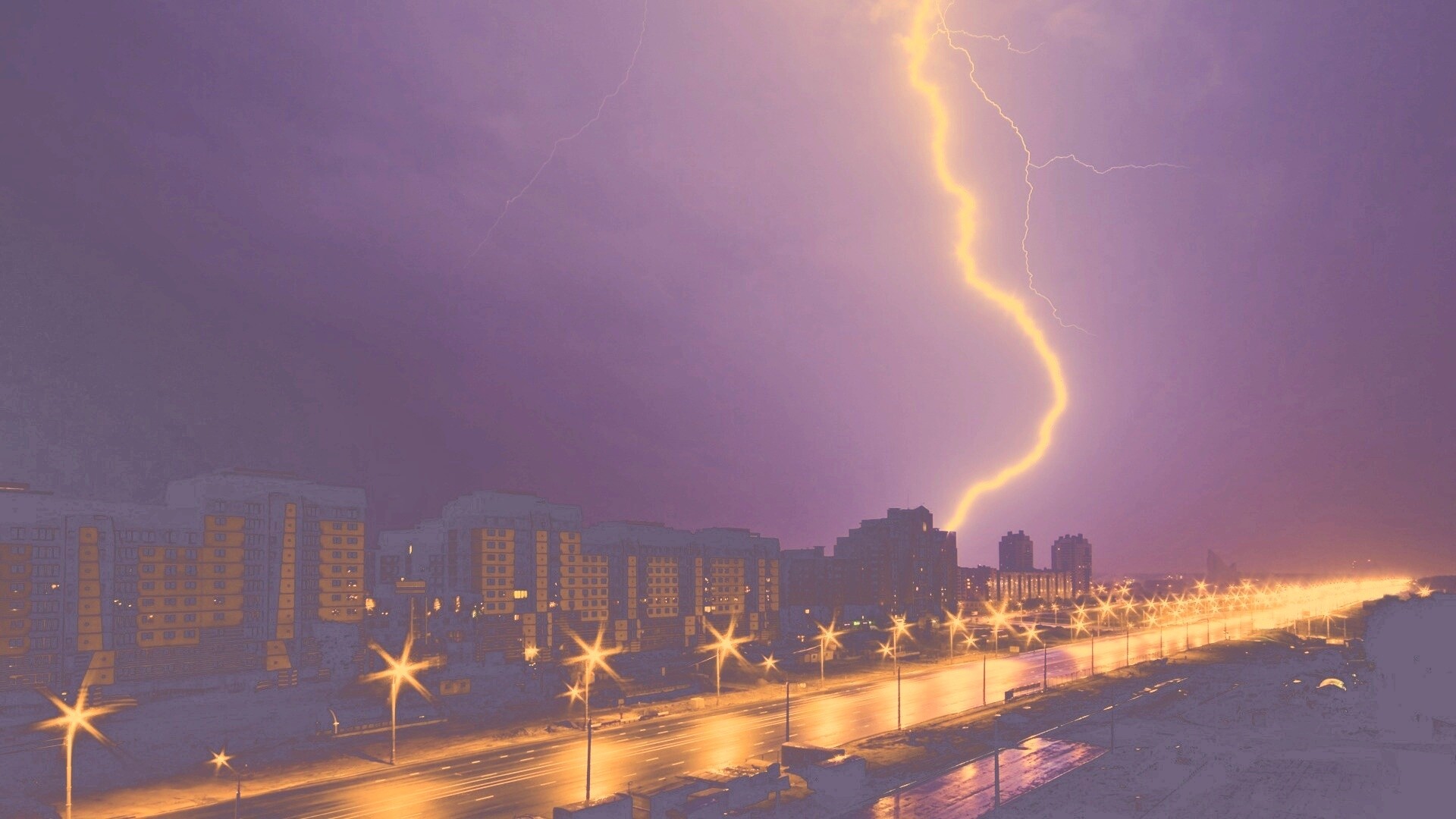 Молния обои